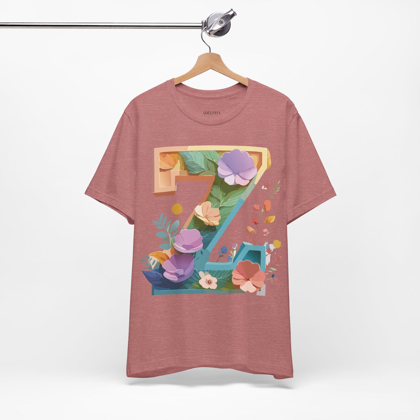 Natural Cotton Tee Shirt - Letters Collection - Z Printify