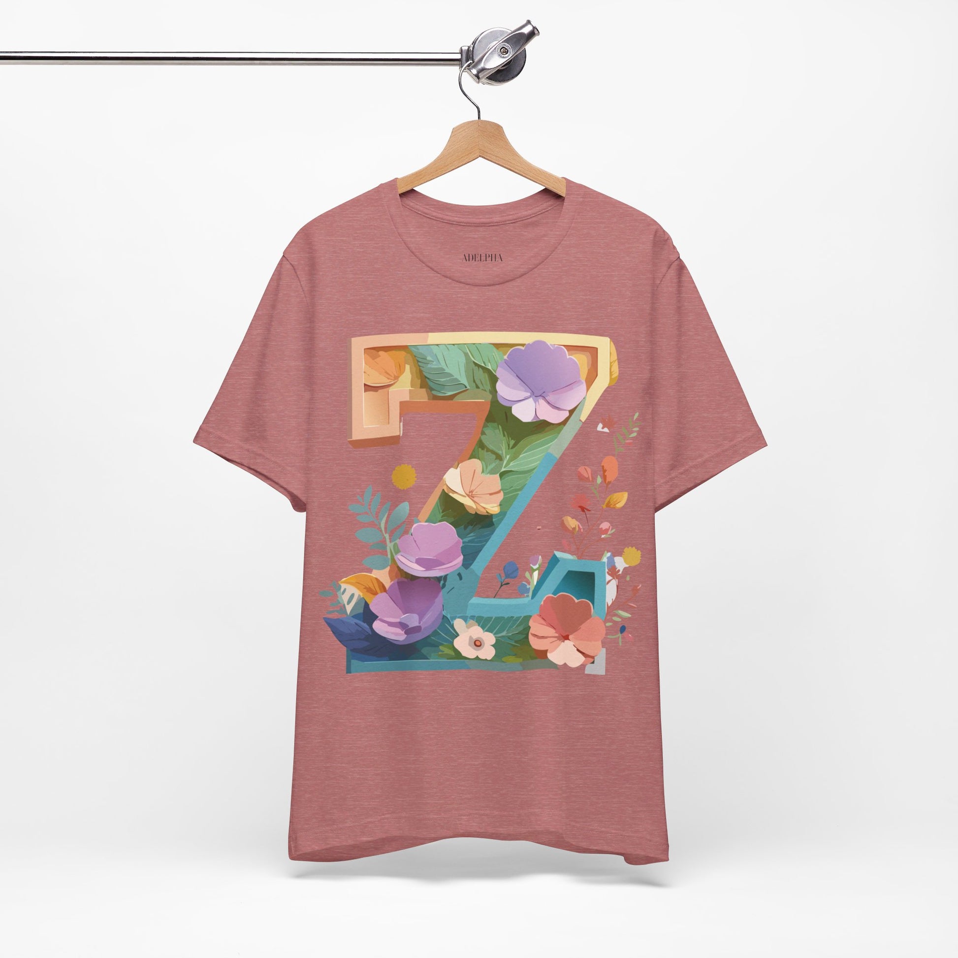Natural Cotton Tee Shirt - Letters Collection - Z Printify