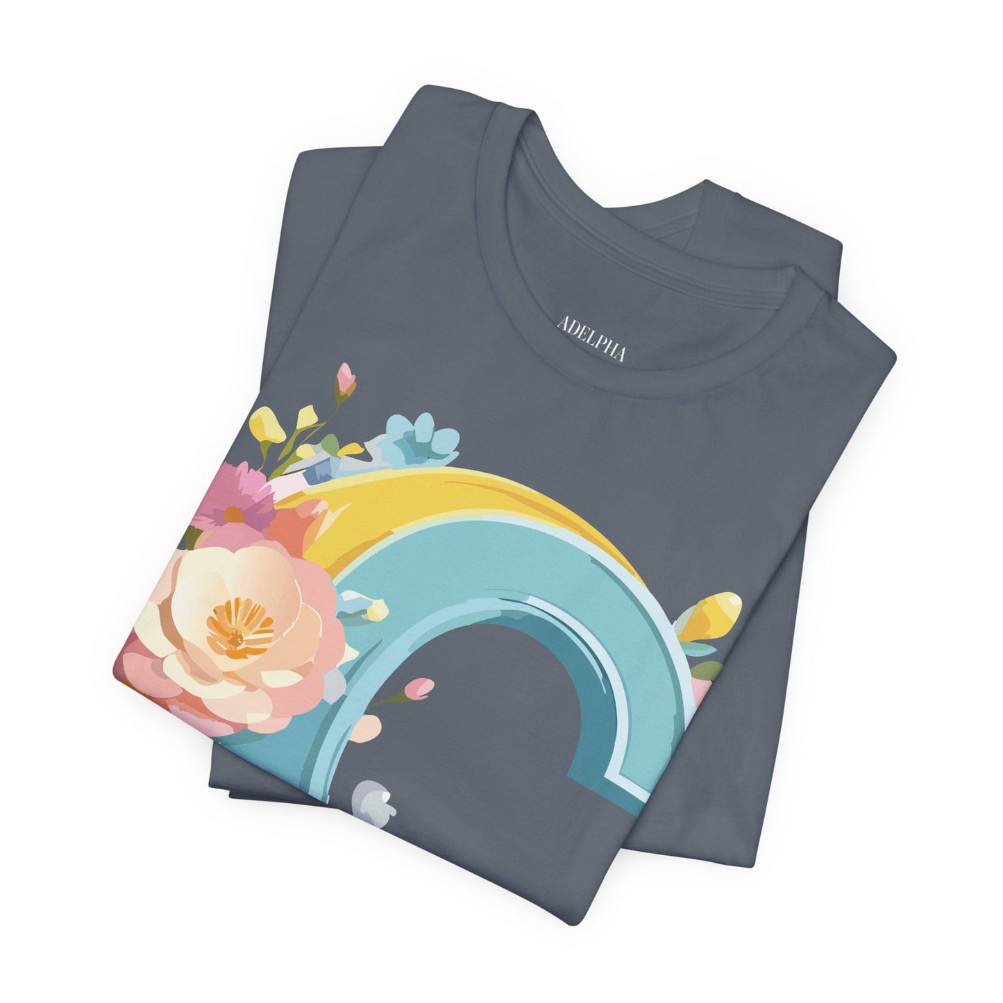 Natural Cotton Tee Shirt - Letters Collection - C Printify