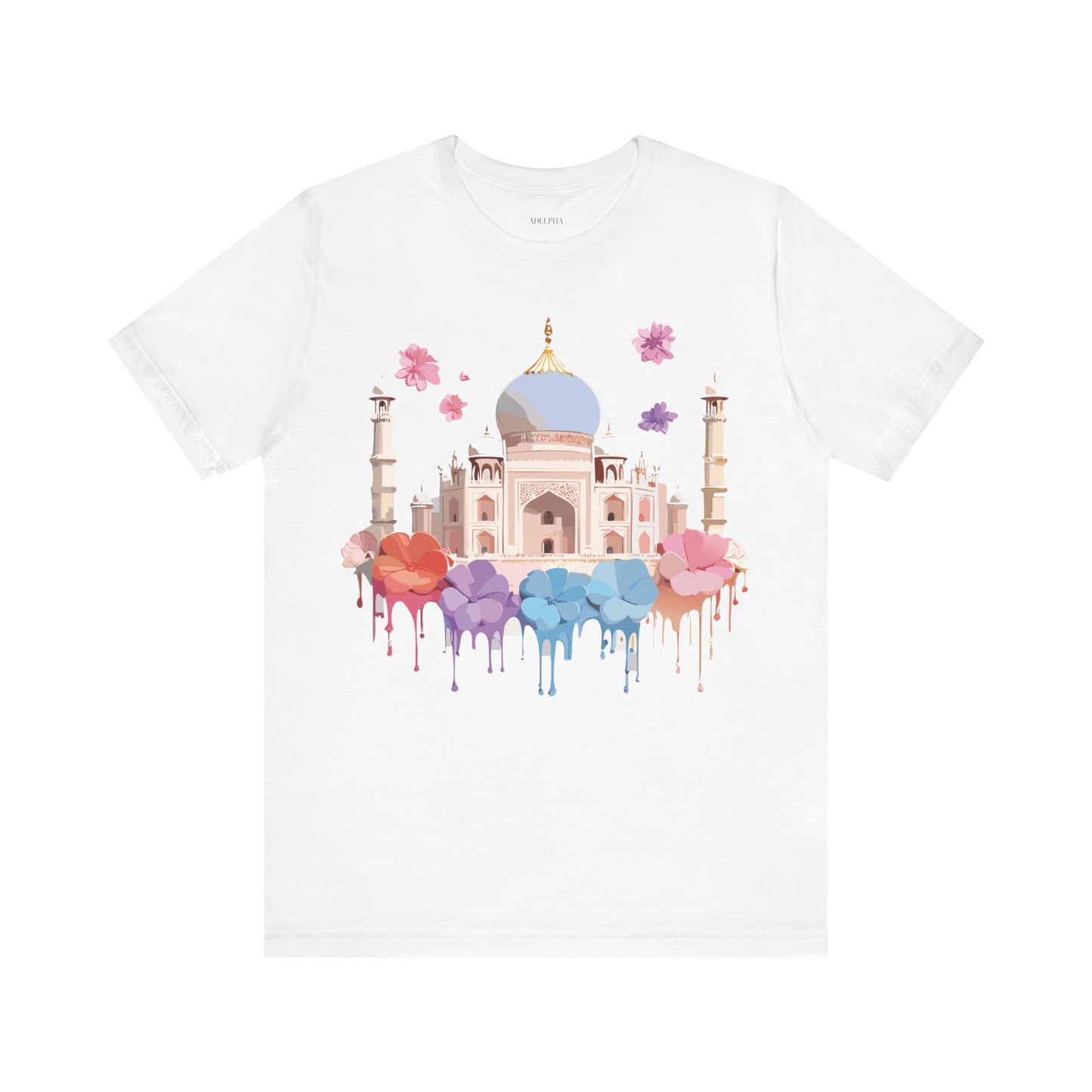 Natural Cotton Tee Shirt - Taj Mahal, India Printify