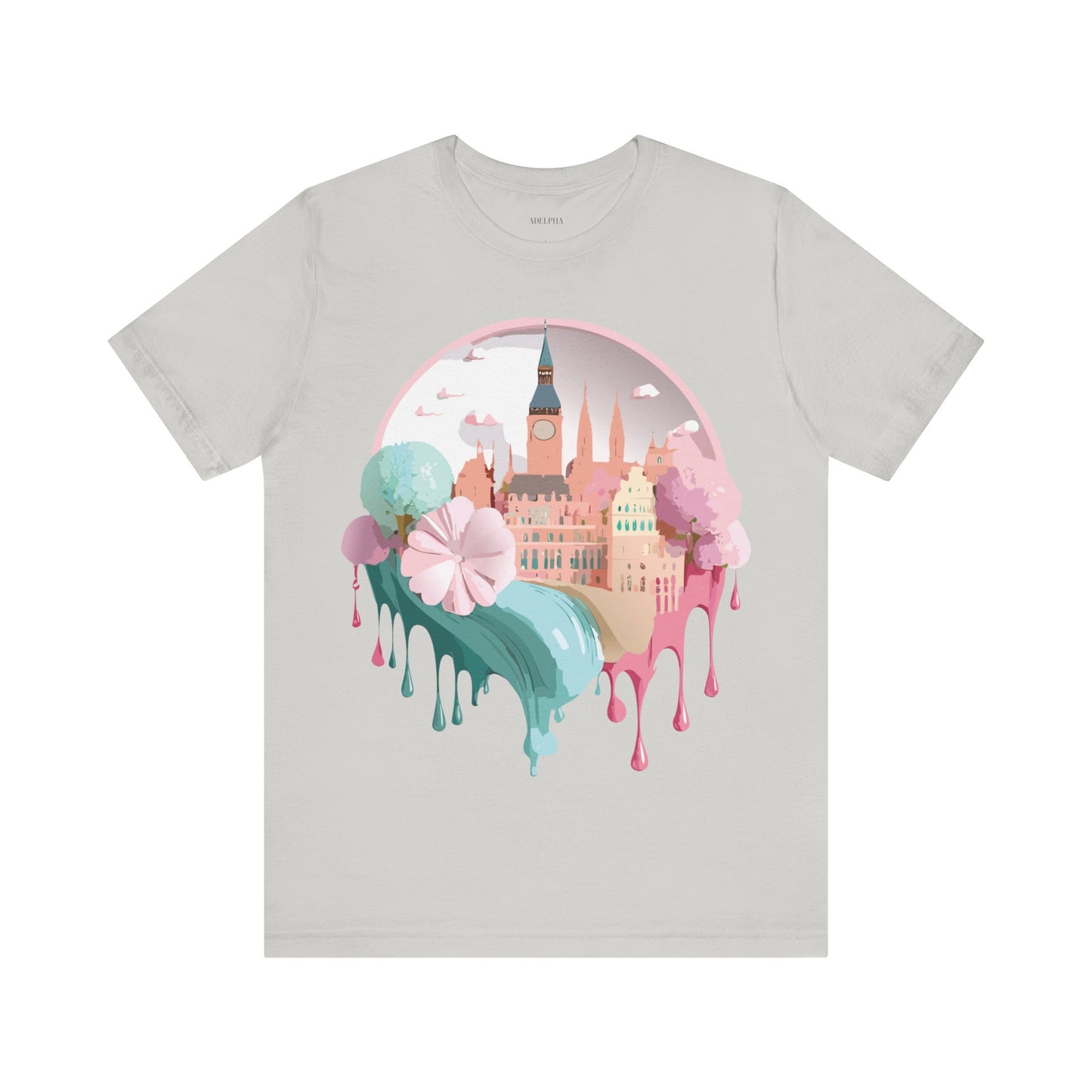 Natural Cotton Tee Shirt - Beautiful Places Collection - Prague Printify