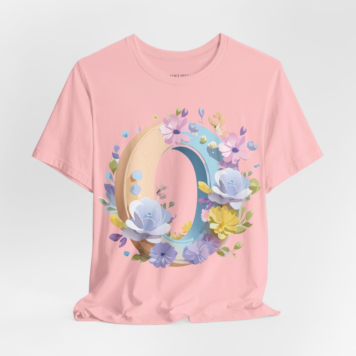 Natural Cotton Tee Shirt - Letters Collection - O Printify