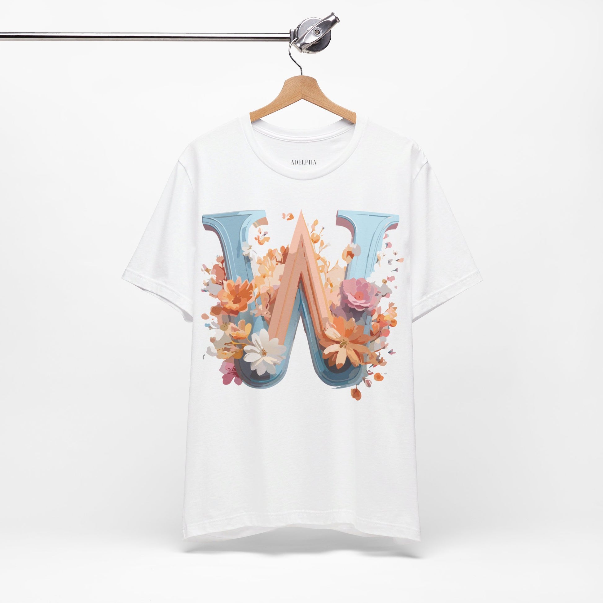 Natural Cotton Tee Shirt - Letters Collection - W Printify