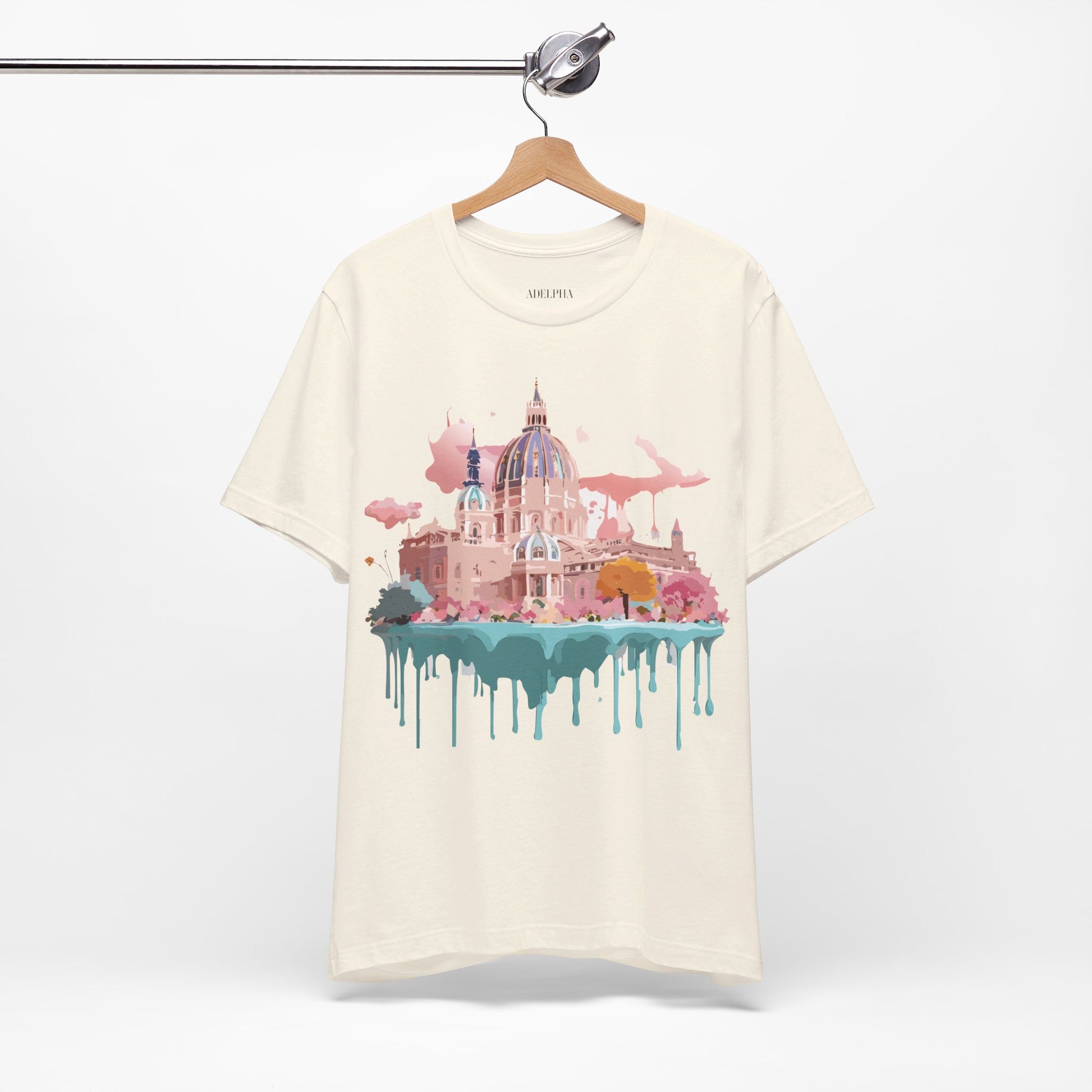 Natural Cotton Tee Shirt - Beautiful Places Collection - Vienna Printify