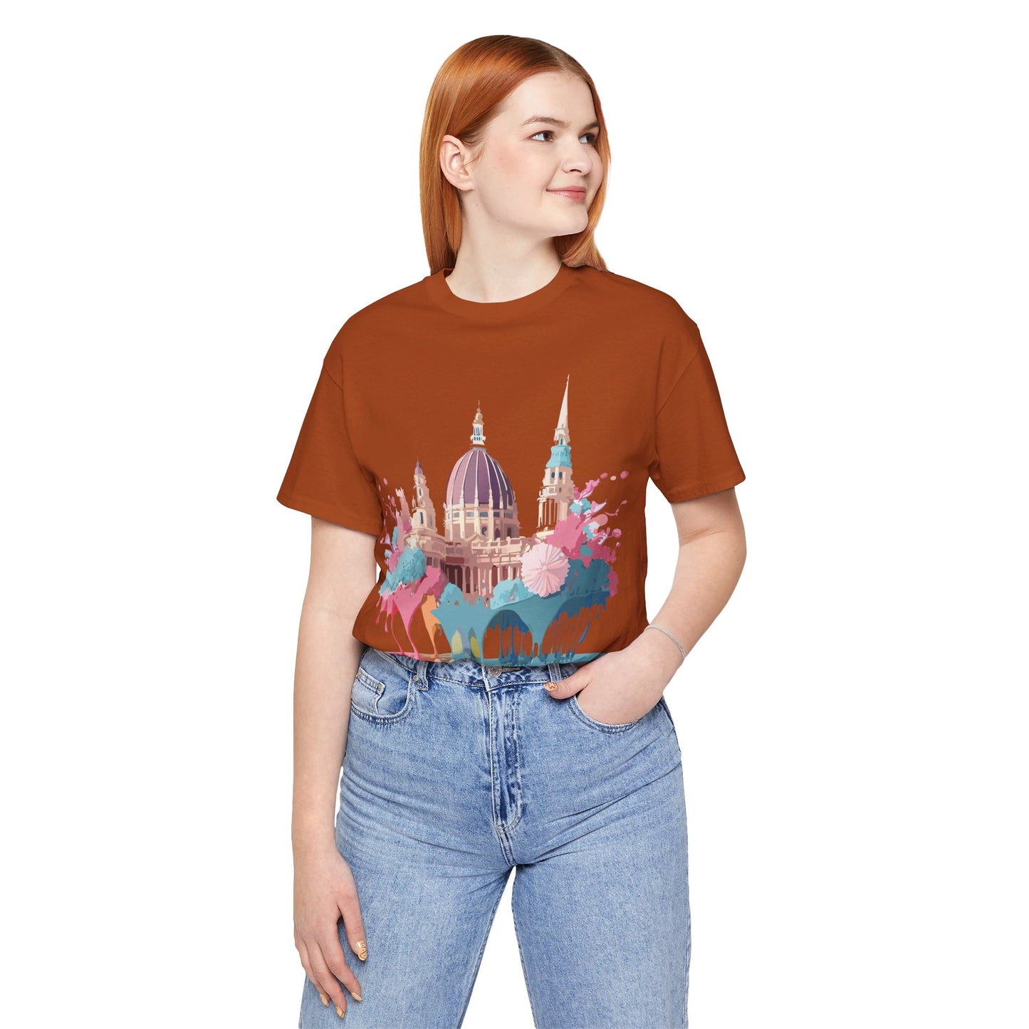 Natural Cotton Tee Shirt - Beautiful Places Collection - Vienna Printify
