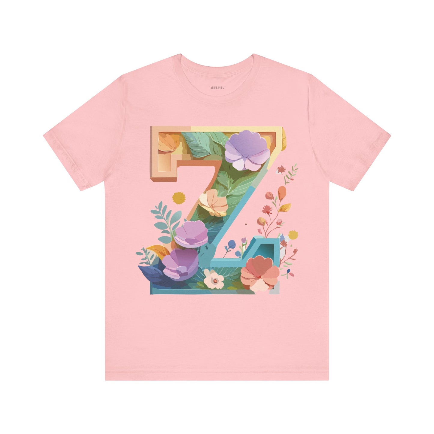 Natural Cotton Tee Shirt - Letters Collection - Z Printify