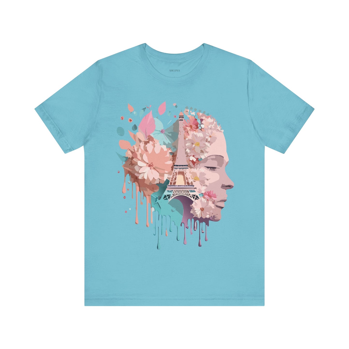 Natural Cotton Tee Shirt - Beautiful Places Collection - Paris Printify