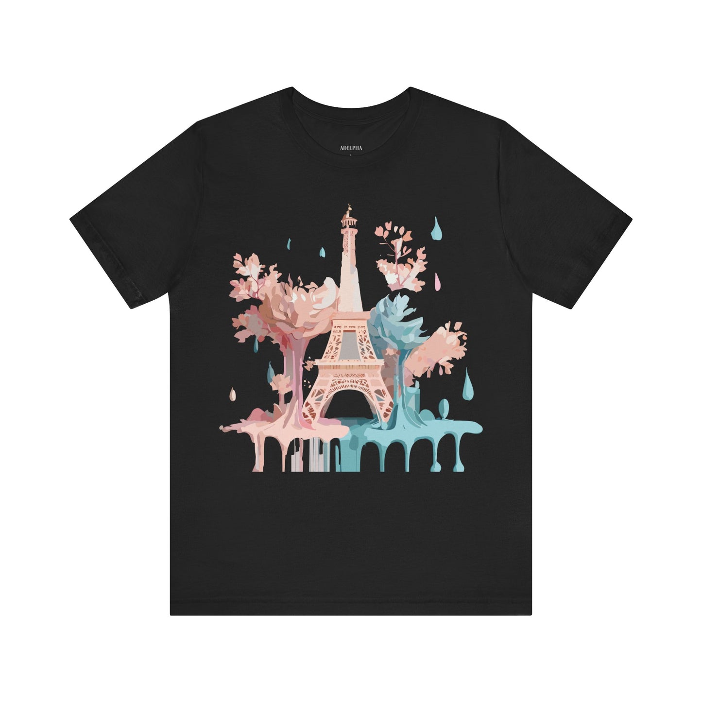 Natural Cotton Tee Shirt - Beautiful Places Collection - Paris Printify
