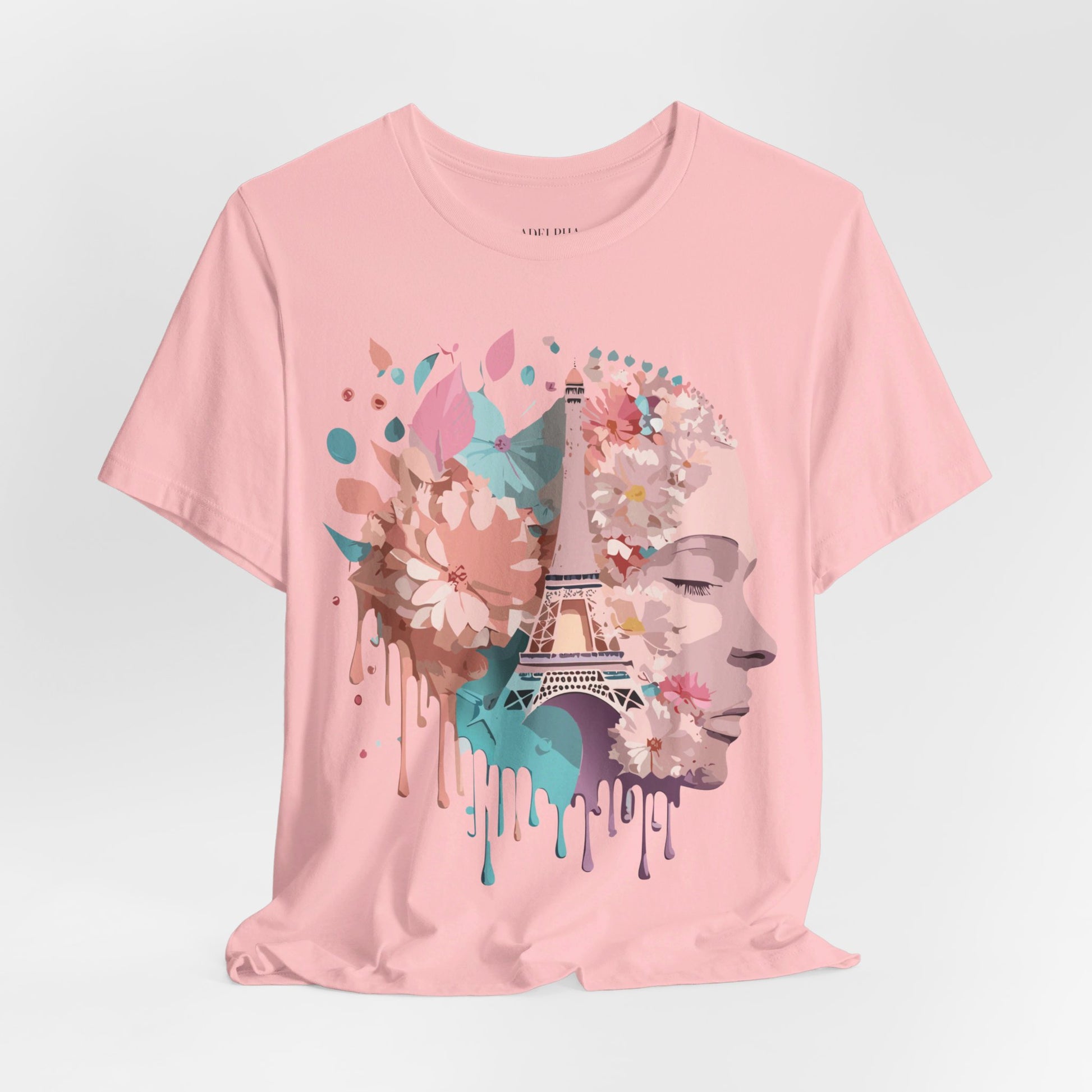 Natural Cotton Tee Shirt - Beautiful Places Collection - Paris Printify