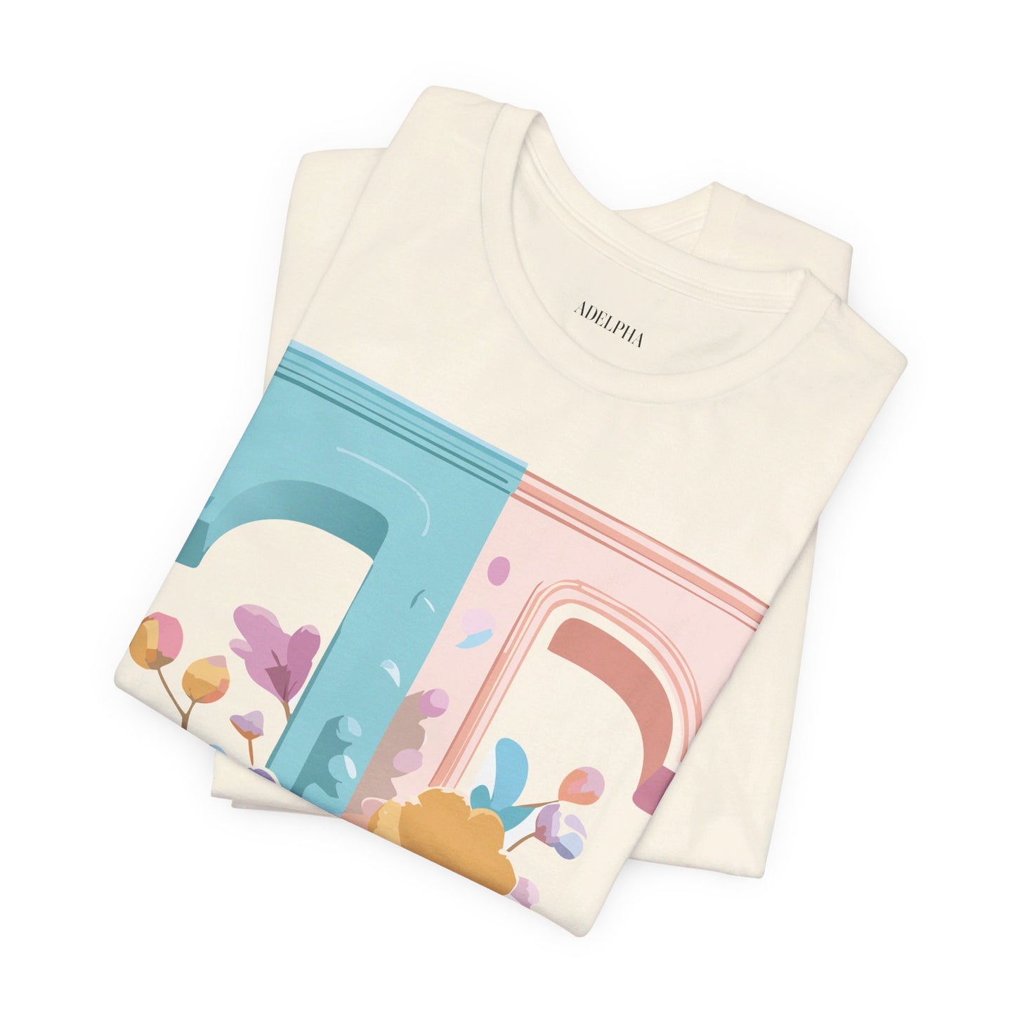 Natural Cotton Tee Shirt - Letters Collection - T Printify