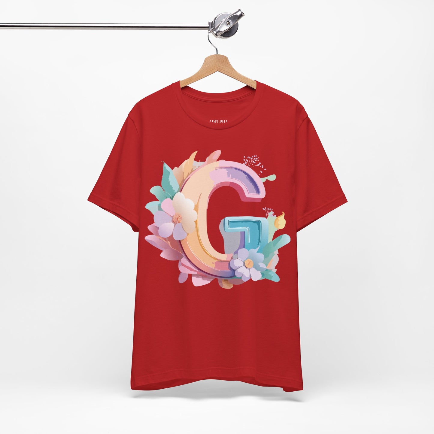 Natural Cotton Tee Shirt - Letters Collection - G Printify