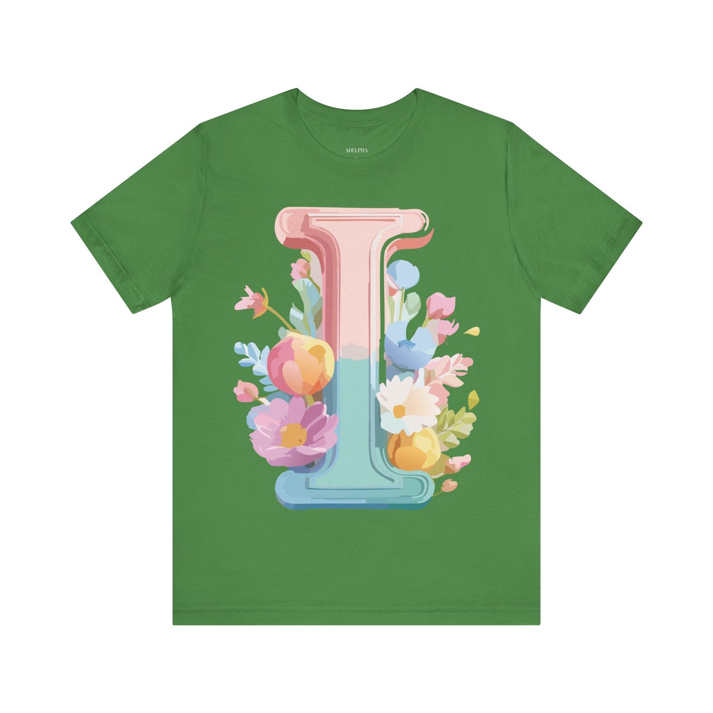 Natural Cotton Tee Shirt - Letters Collection - I Printify
