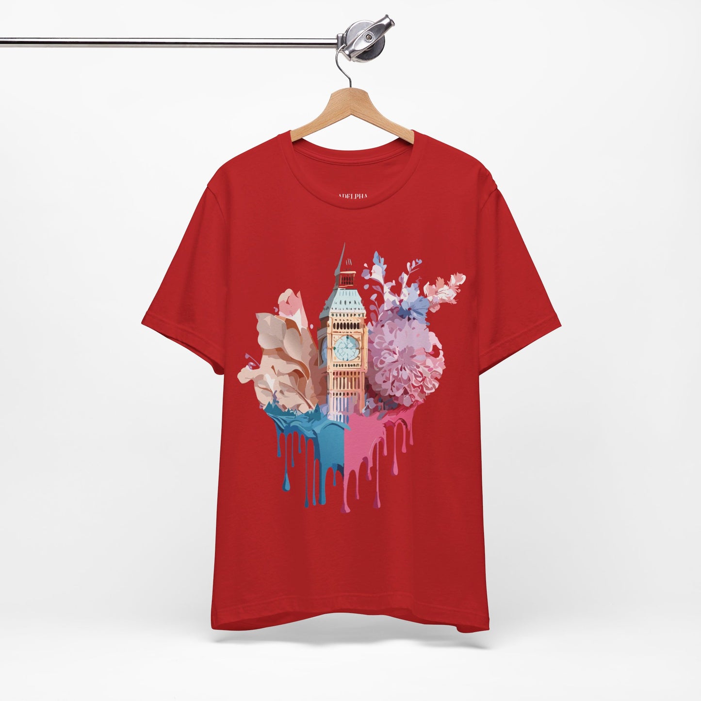 Natural Cotton Tee Shirt - Beautiful Places Collection - London Printify