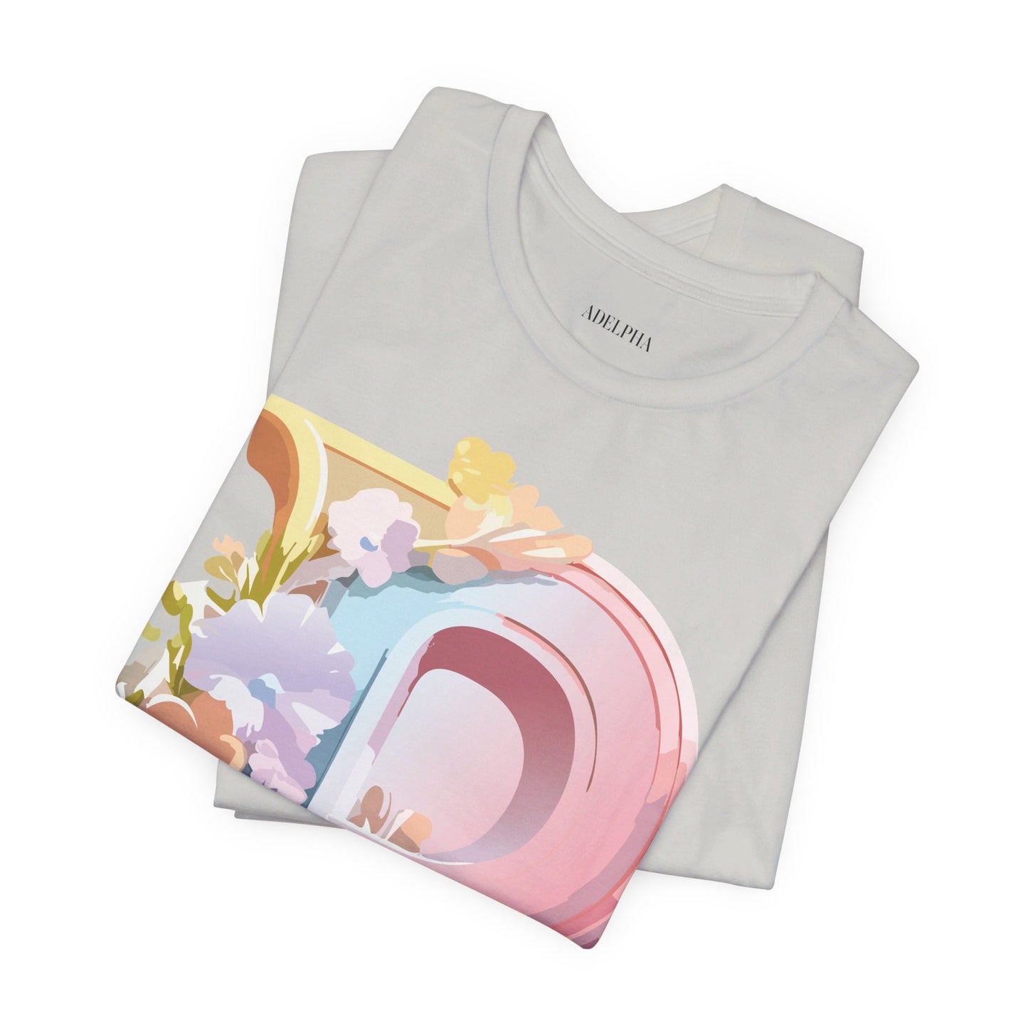Natural Cotton Tee Shirt - Letters Collection - P Printify