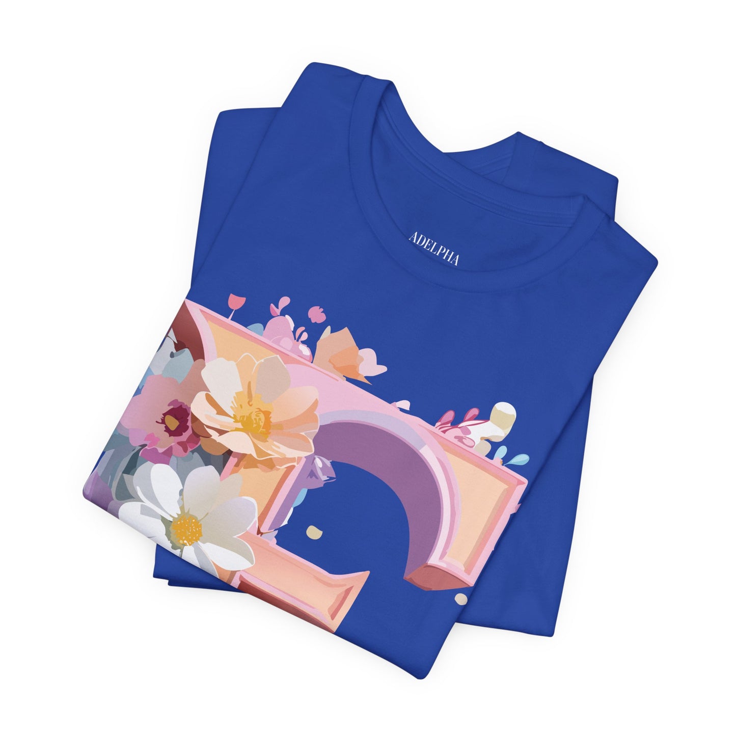 Natural Cotton Tee Shirt - Letters Collection - E Printify