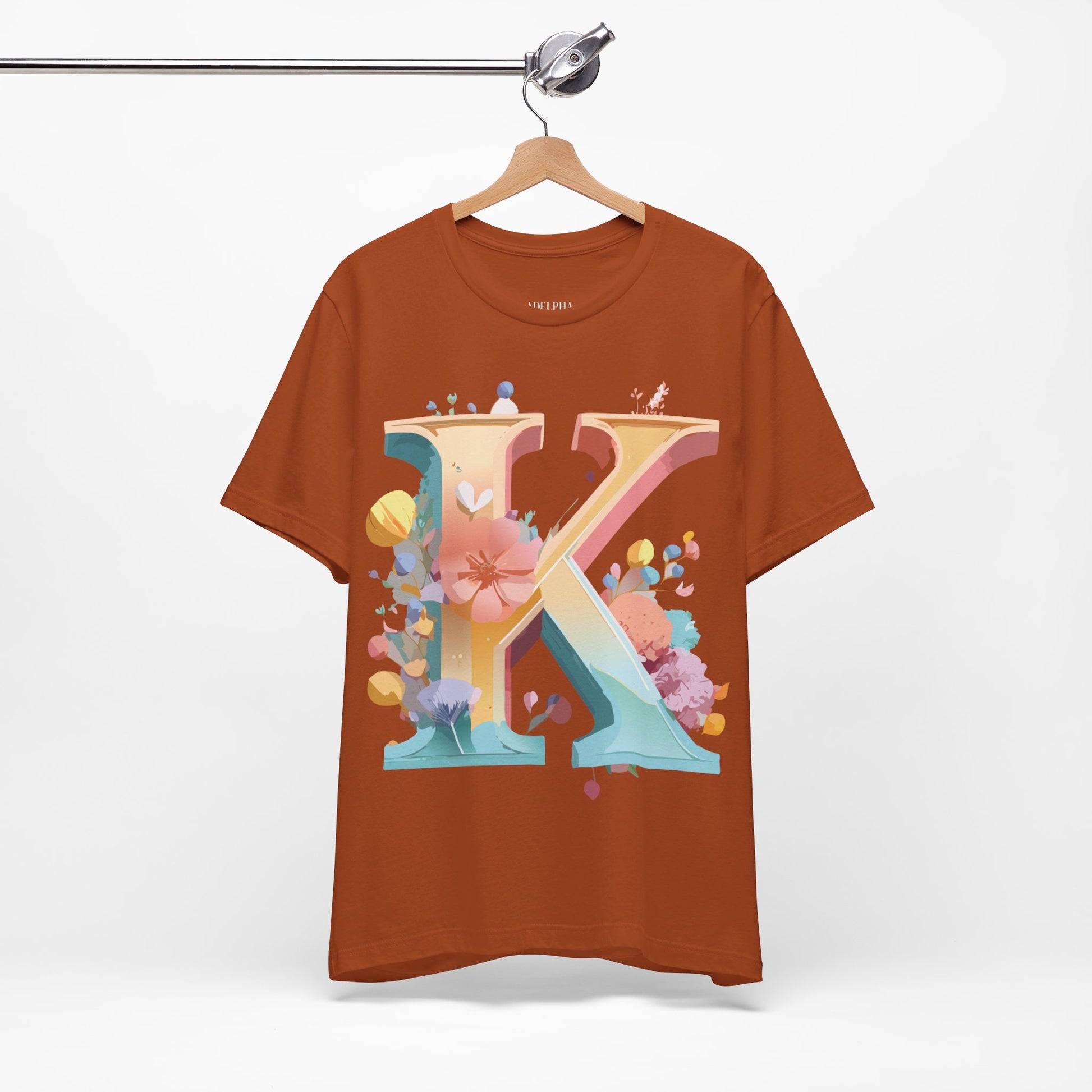Natural Cotton Tee Shirt - Letters Collection - K Printify