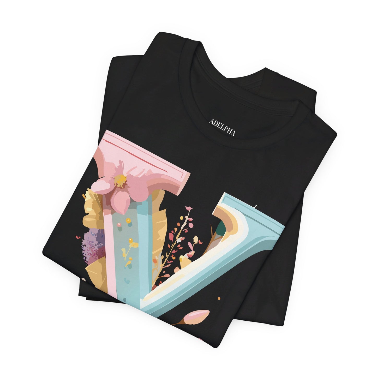 Natural Cotton Tee Shirt - Letters Collection - Y Printify