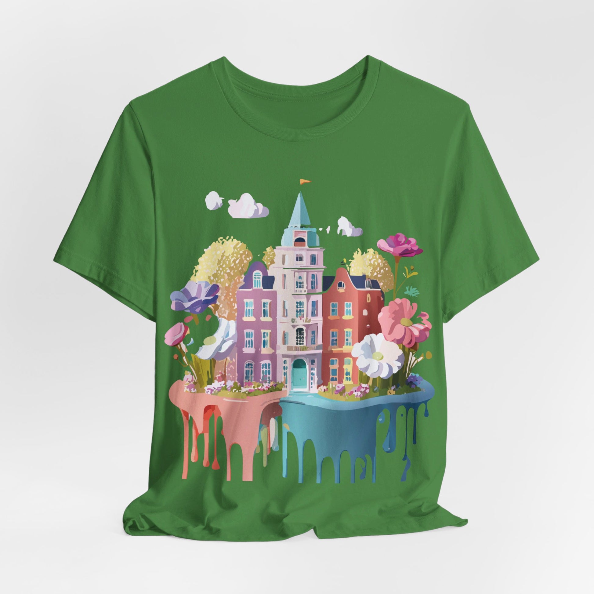 Natural Cotton Tee Shirt - Beautiful Places Collection - Amsterdam Printify