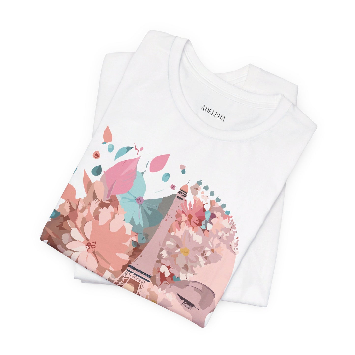 Natural Cotton Tee Shirt - Beautiful Places Collection - Paris Printify