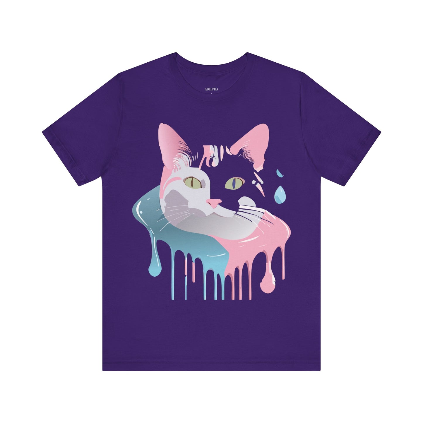 Natural Cotton Tee Shirt with Cat Printify
