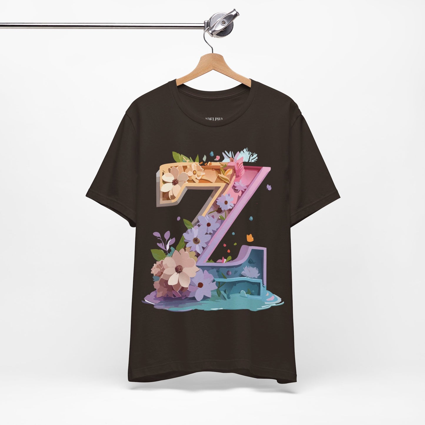 Natural Cotton Tee Shirt - Letters Collection - Z Printify