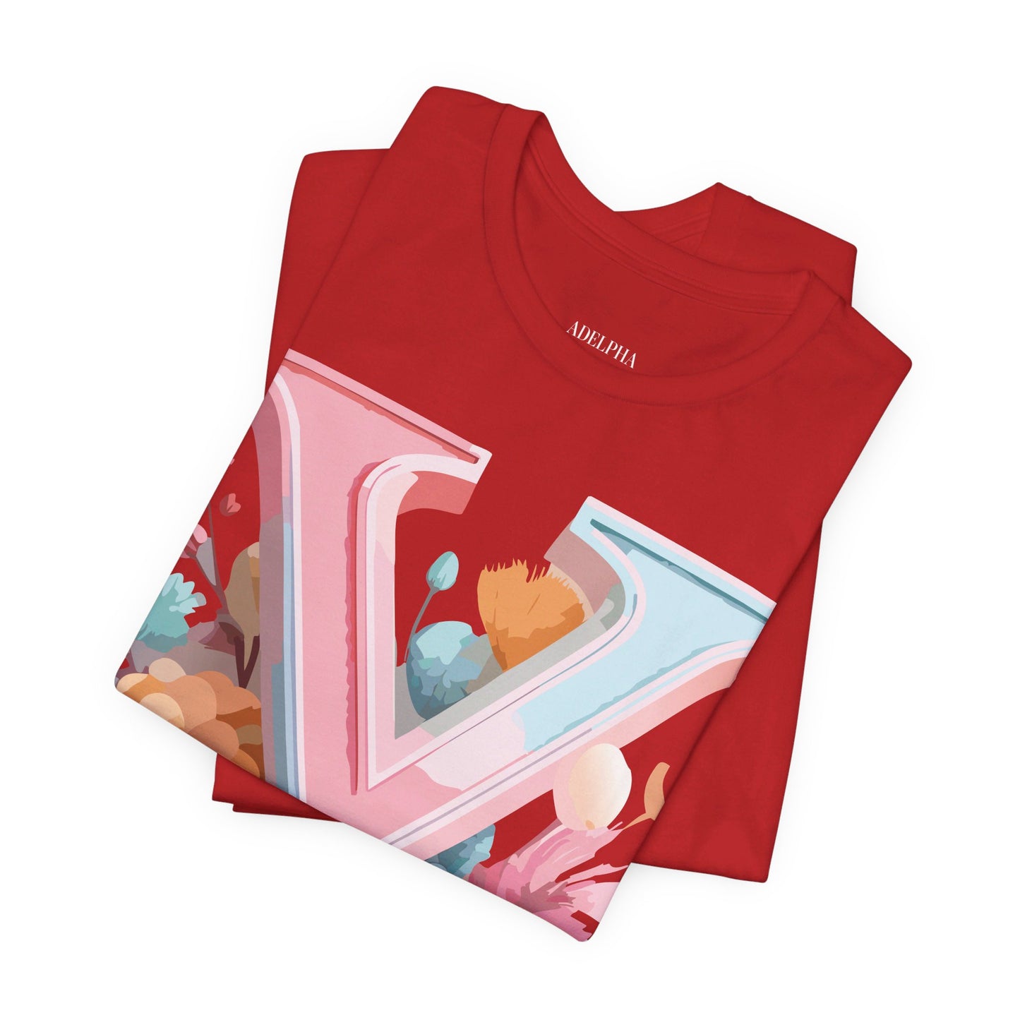 Natural Cotton Tee Shirt - Letters Collection - Y Printify
