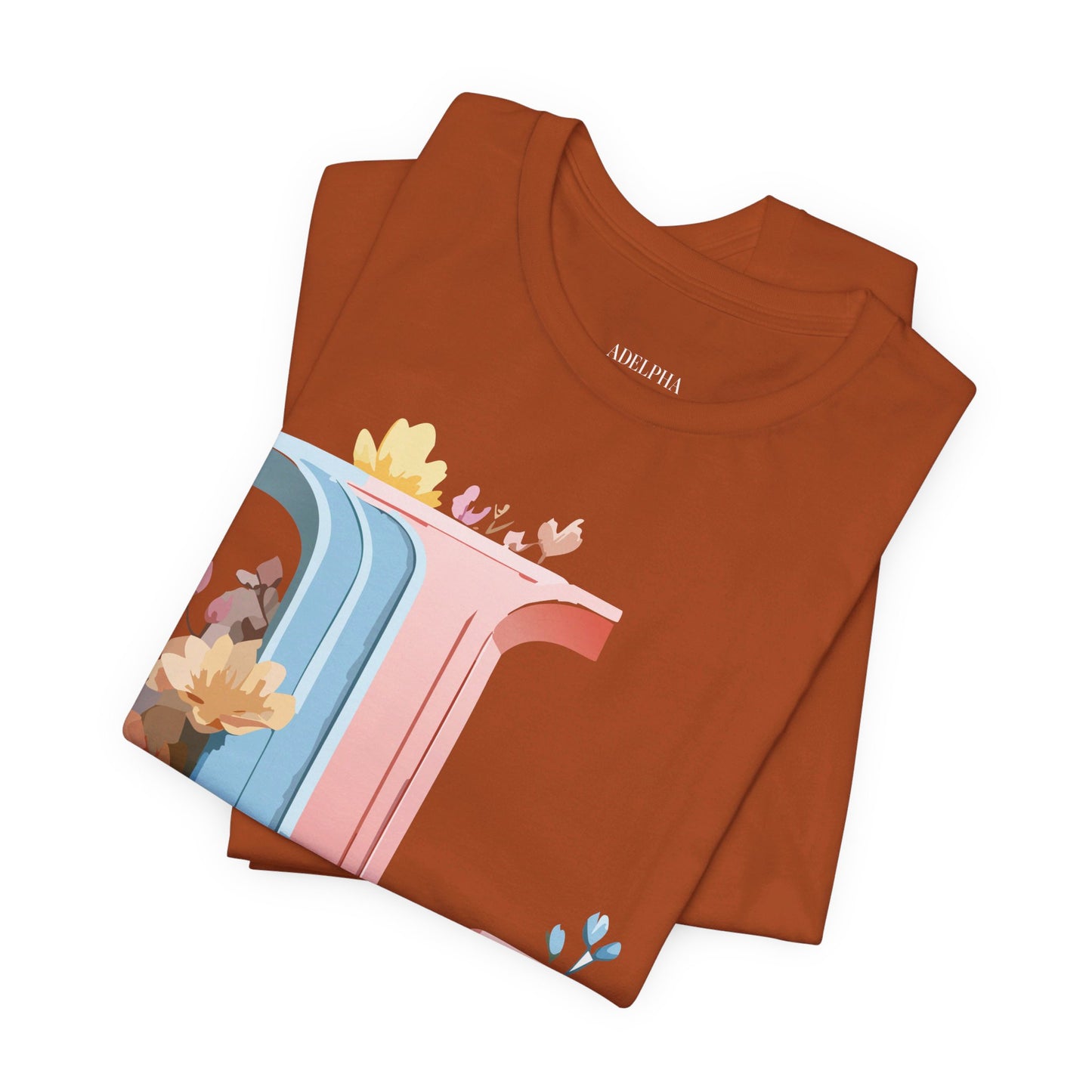Natural Cotton Tee Shirt - Letters Collection - L Printify