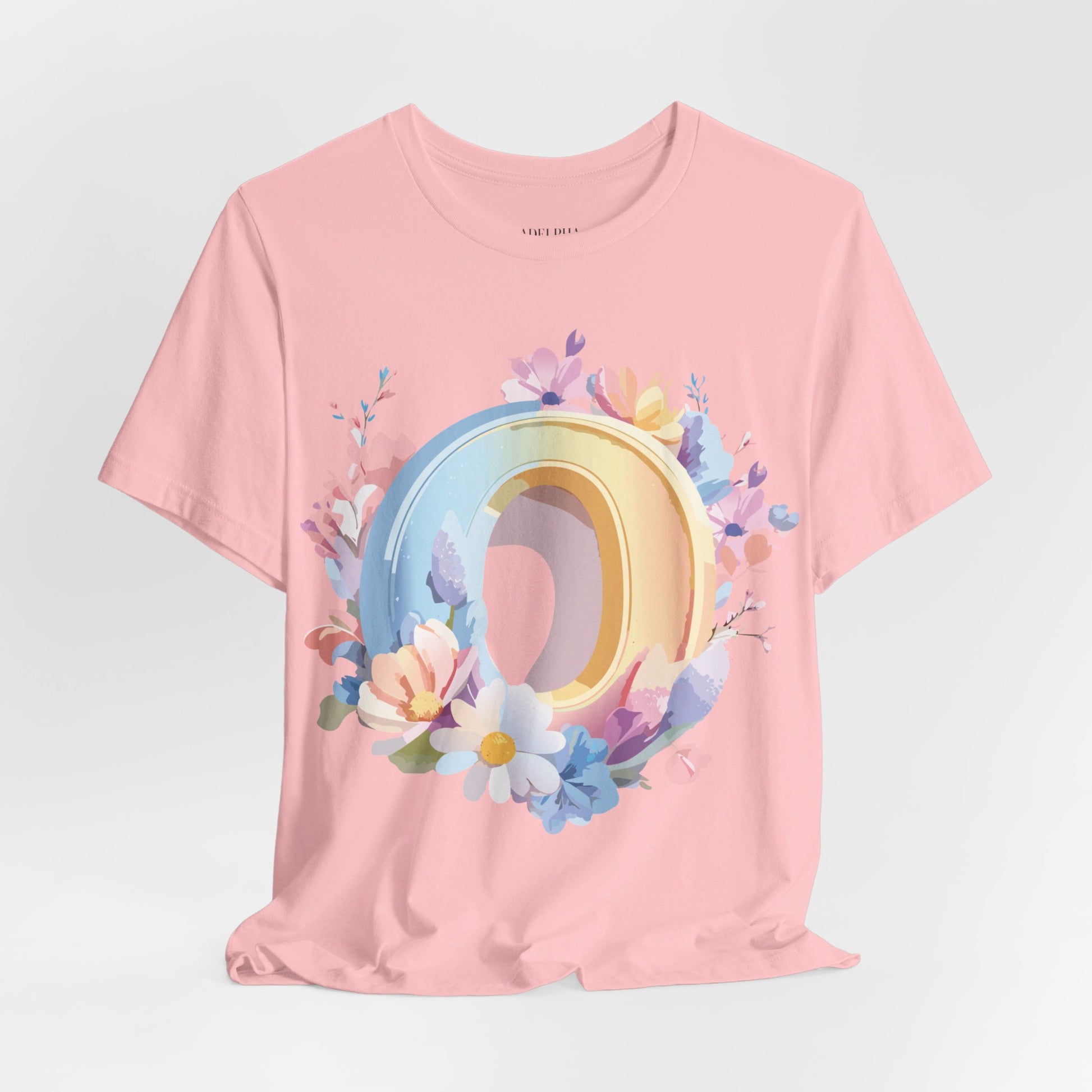 Natural Cotton Tee Shirt - Letters Collection - O Printify