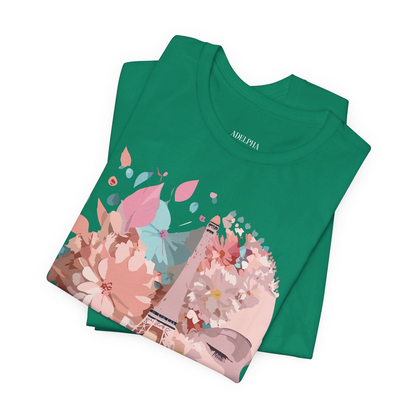 Natural Cotton Tee Shirt - Beautiful Places Collection - Paris Printify