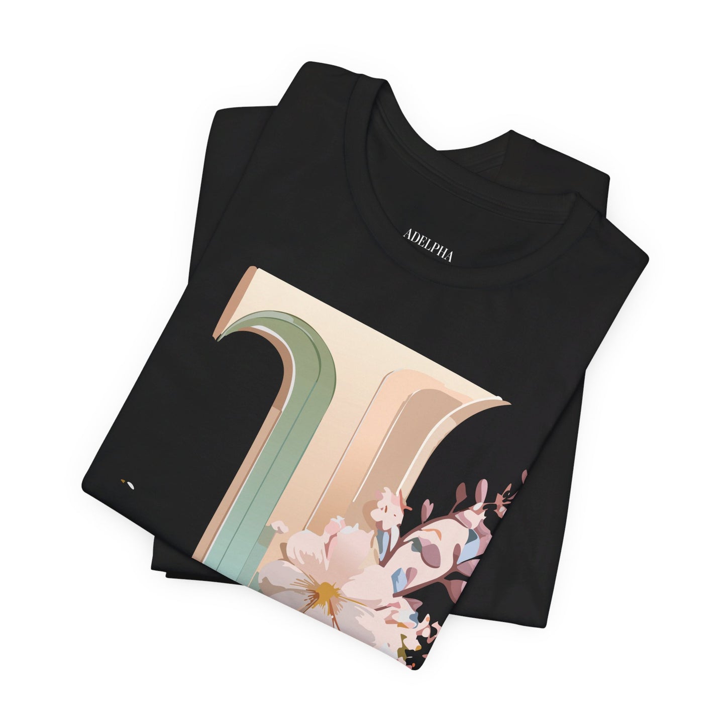 Natural Cotton Tee Shirt - Letters Collection - J Printify