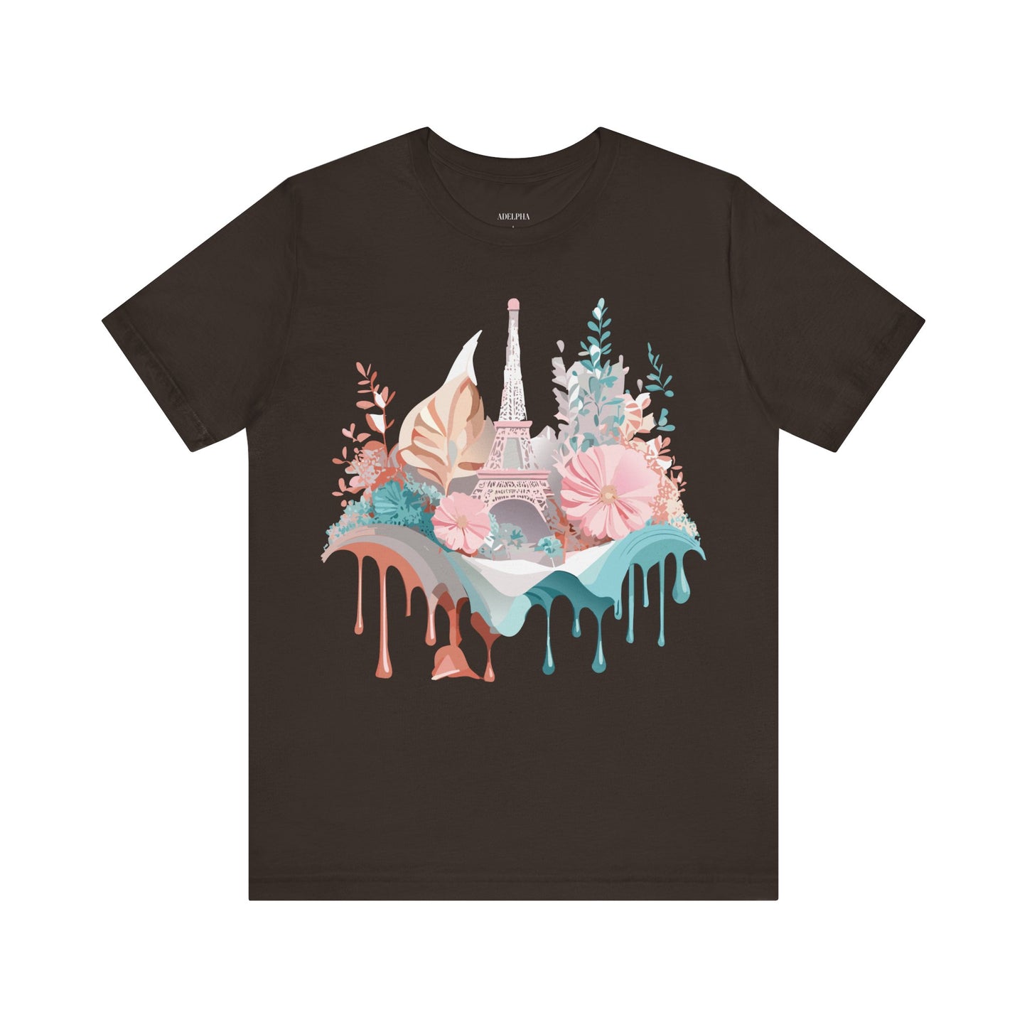 Natural Cotton Tee Shirt - Beautiful Places Collection - Paris Printify