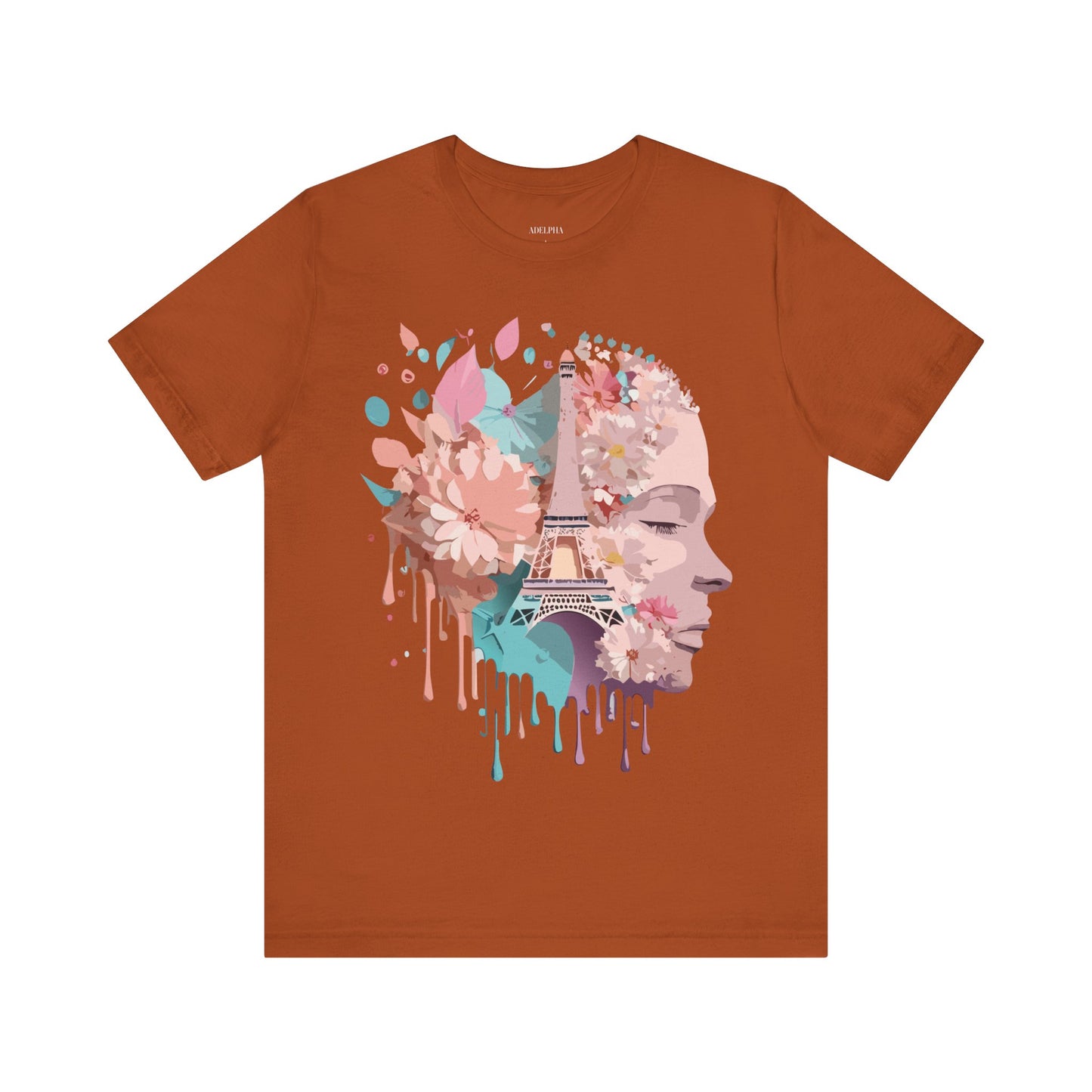 Natural Cotton Tee Shirt - Beautiful Places Collection - Paris Printify