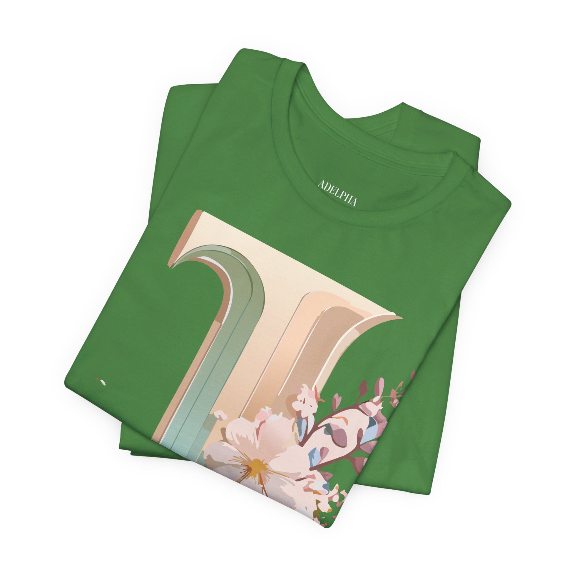 Natural Cotton Tee Shirt - Letters Collection - J Printify