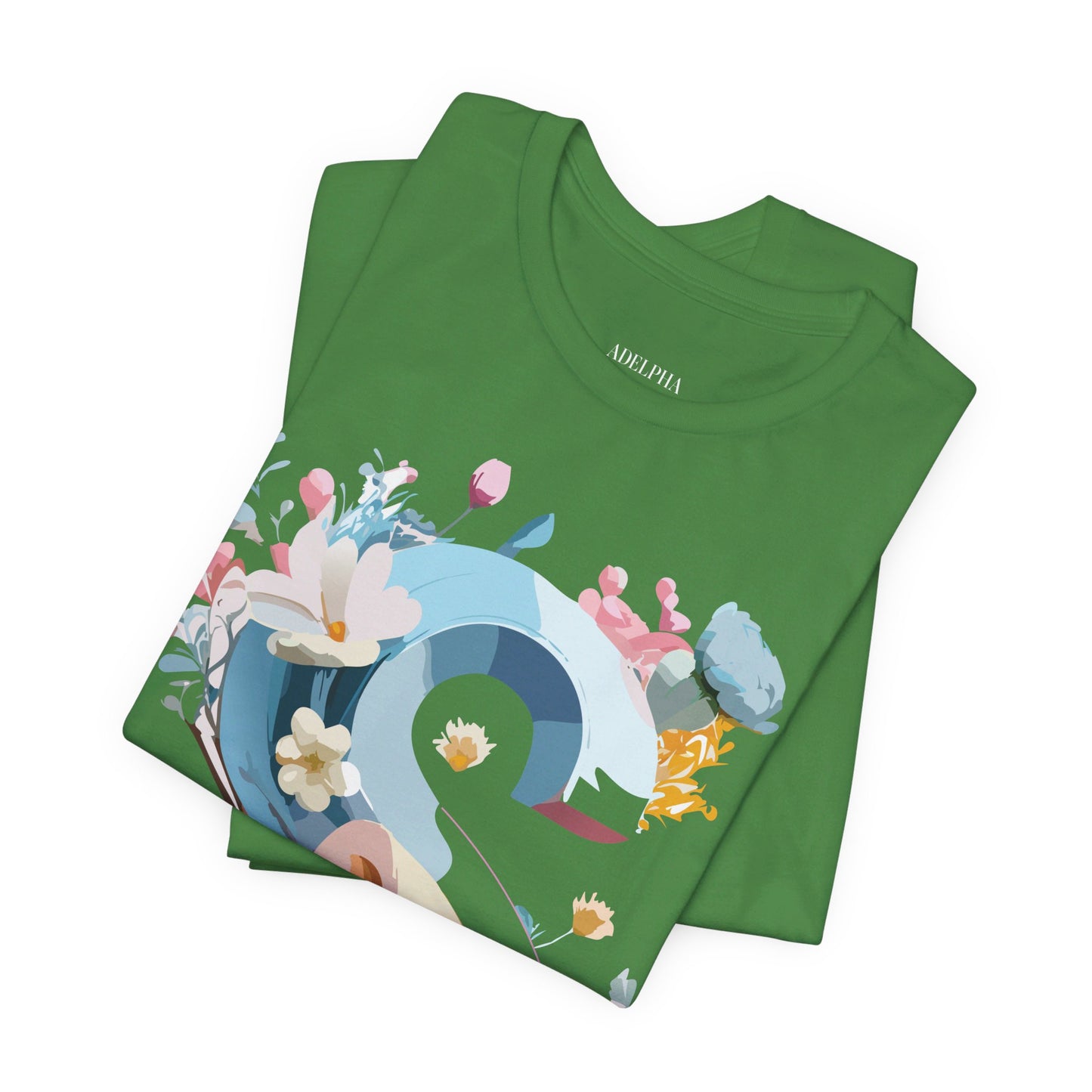 Natural Cotton Tee Shirt - Letters Collection - S Printify