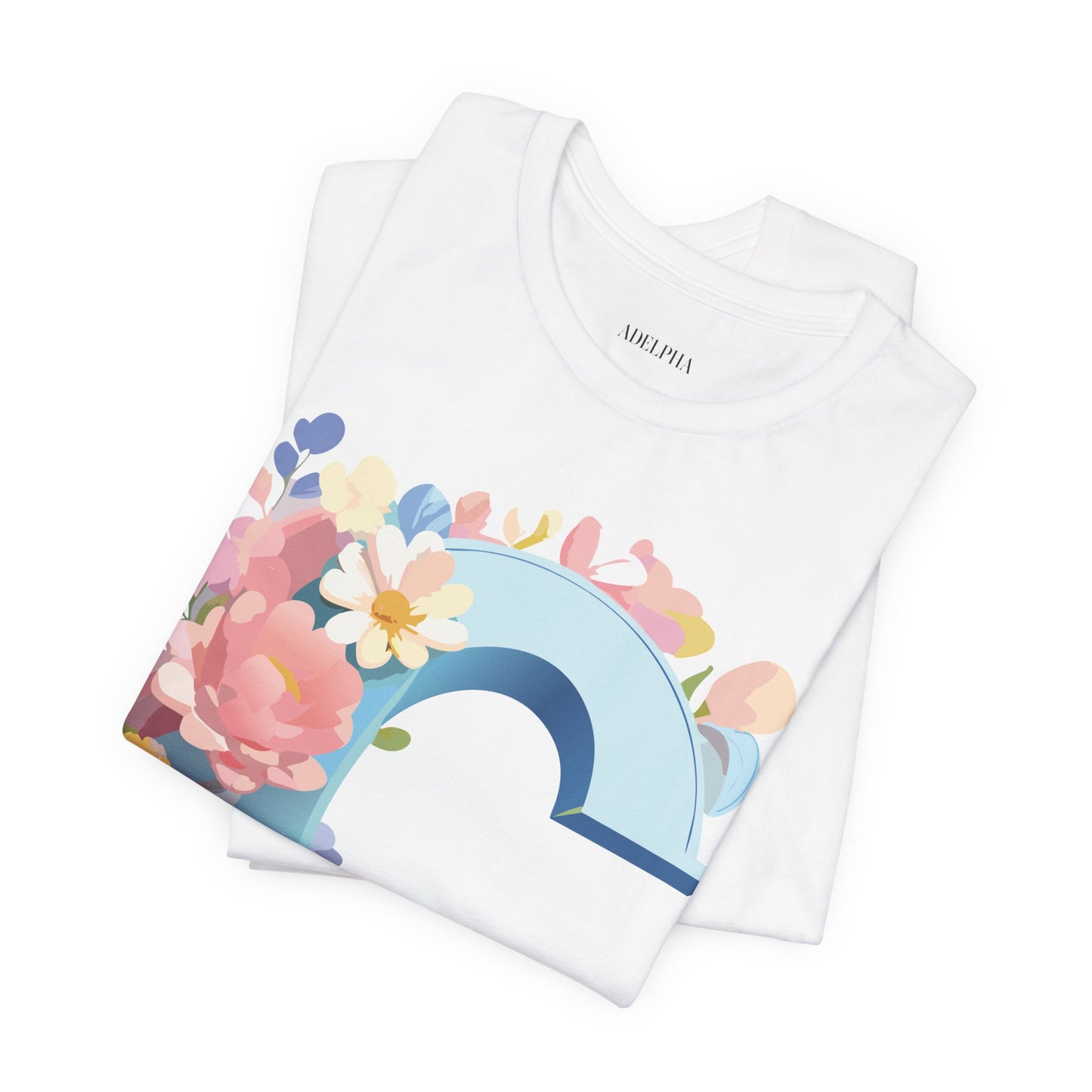Natural Cotton Tee Shirt - Letters Collection - C Printify