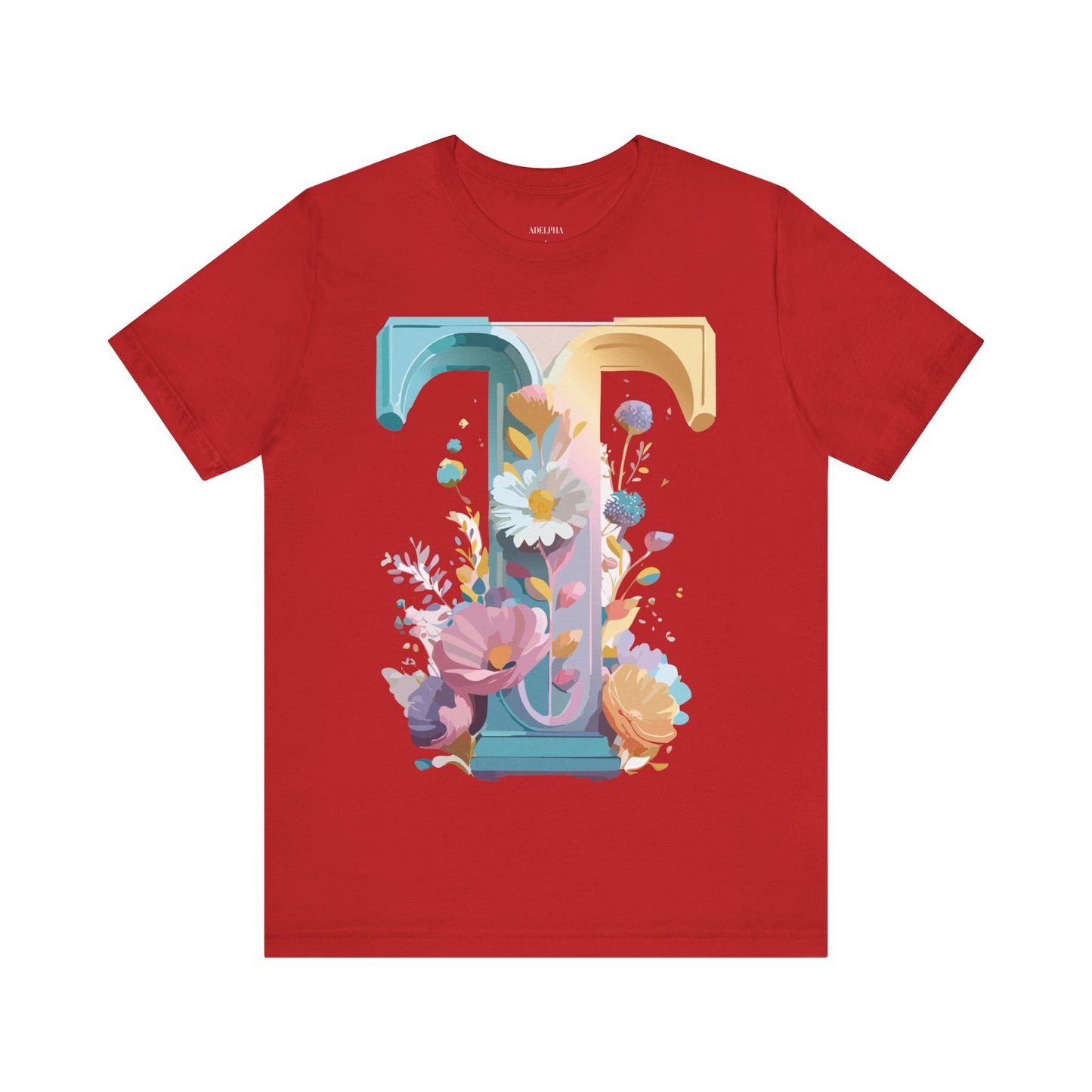 Natural Cotton Tee Shirt - Letters Collection - T Printify
