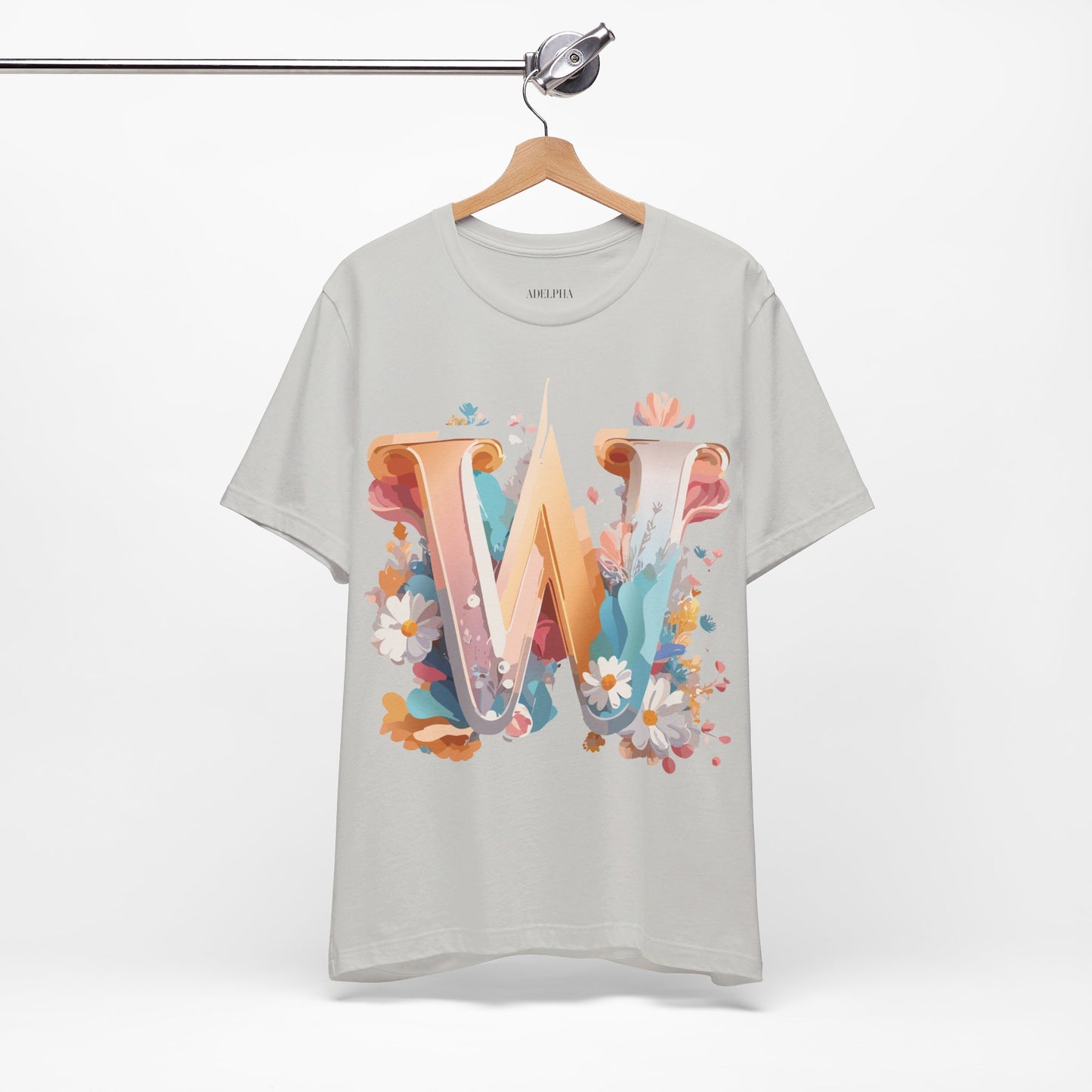 Natural Cotton Tee Shirt - Letters Collection - W Printify