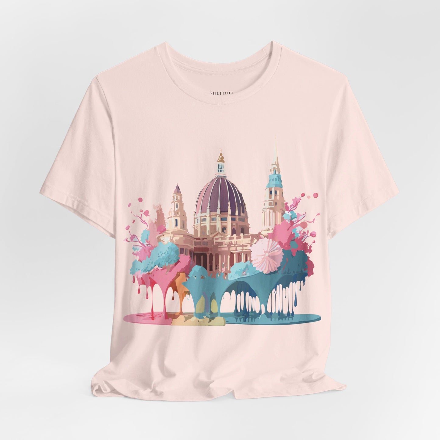 Natural Cotton Tee Shirt - Beautiful Places Collection - Vienna Printify