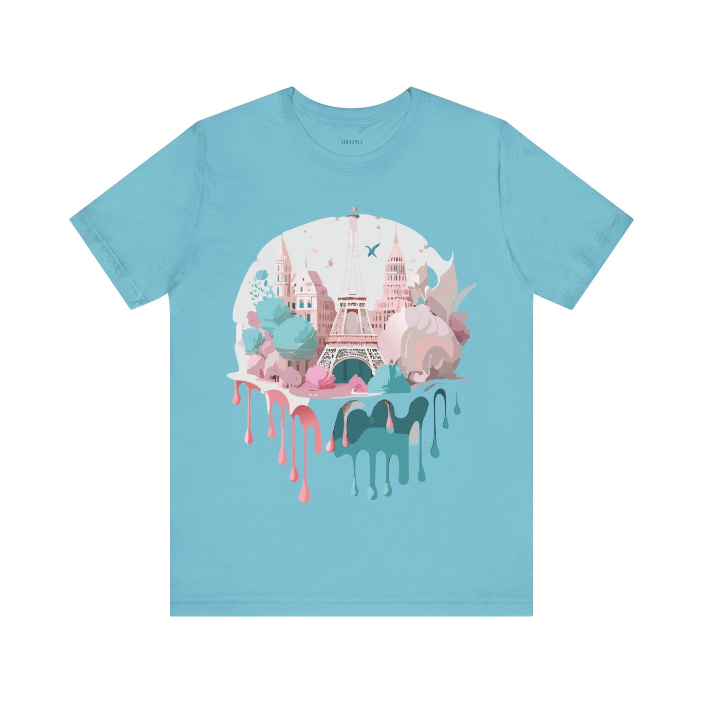 Natural Cotton Tee Shirt - Beautiful Places Collection - Paris Printify