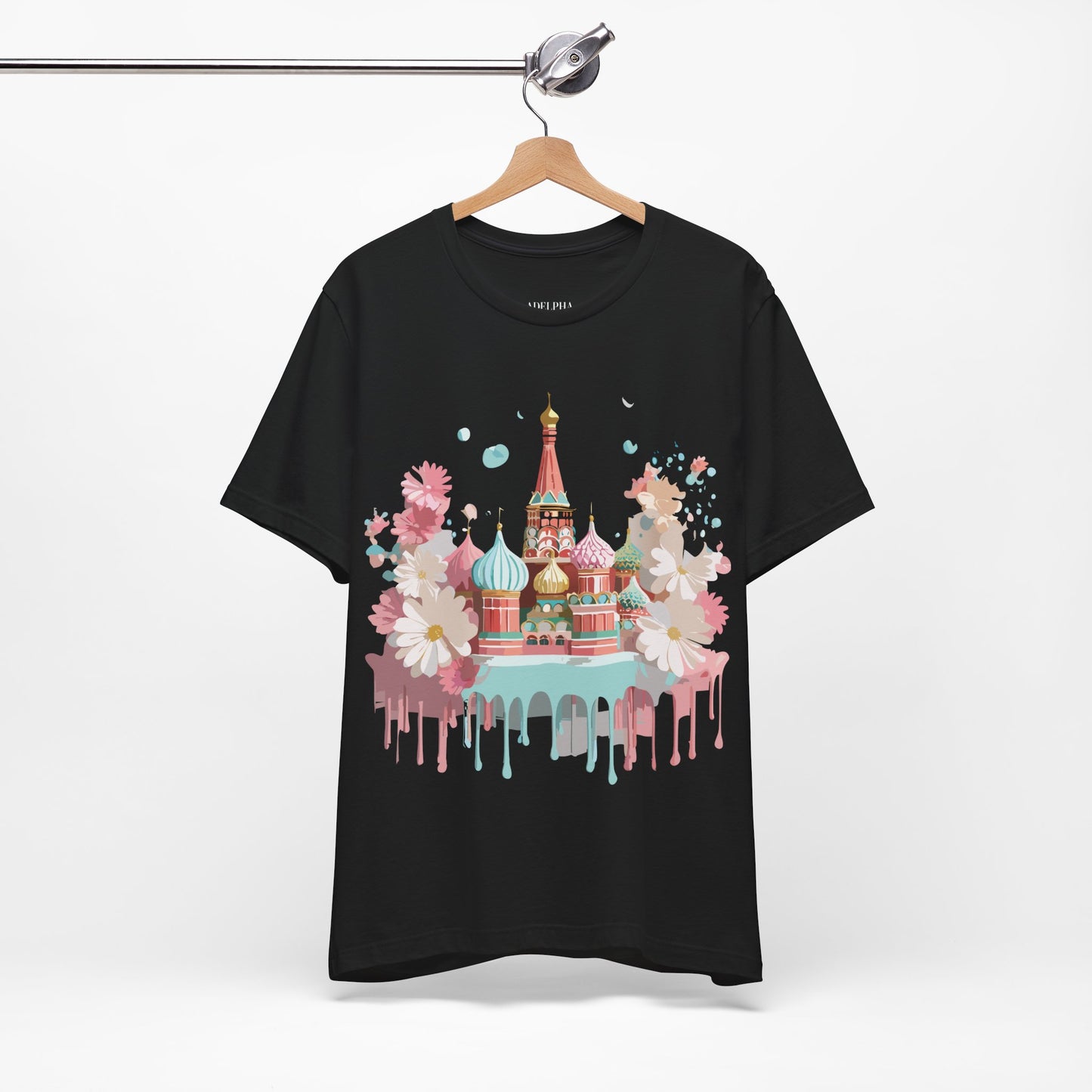 Natural Cotton Tee Shirt - Beautiful Places Collection - Moscow Printify