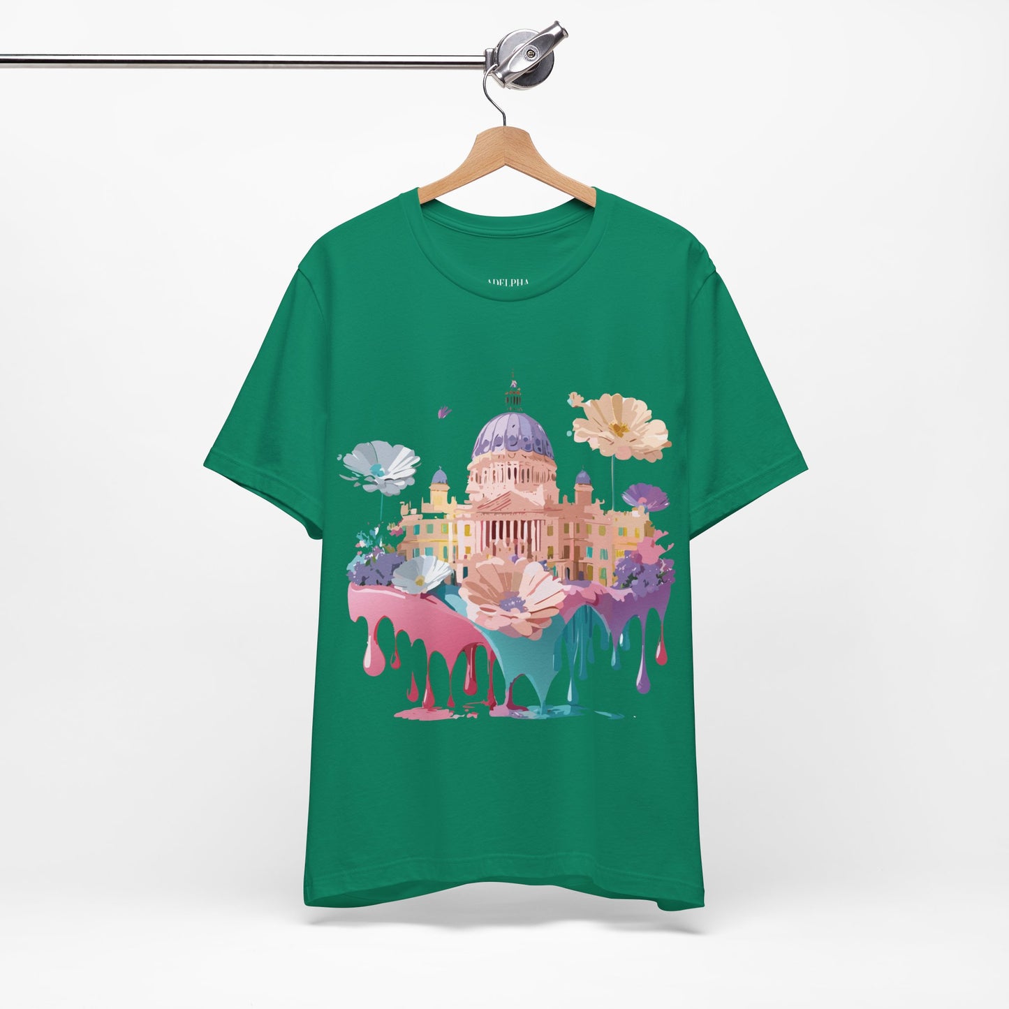 Natural Cotton Tee Shirt - Beautiful Places Collection - Madrid Printify