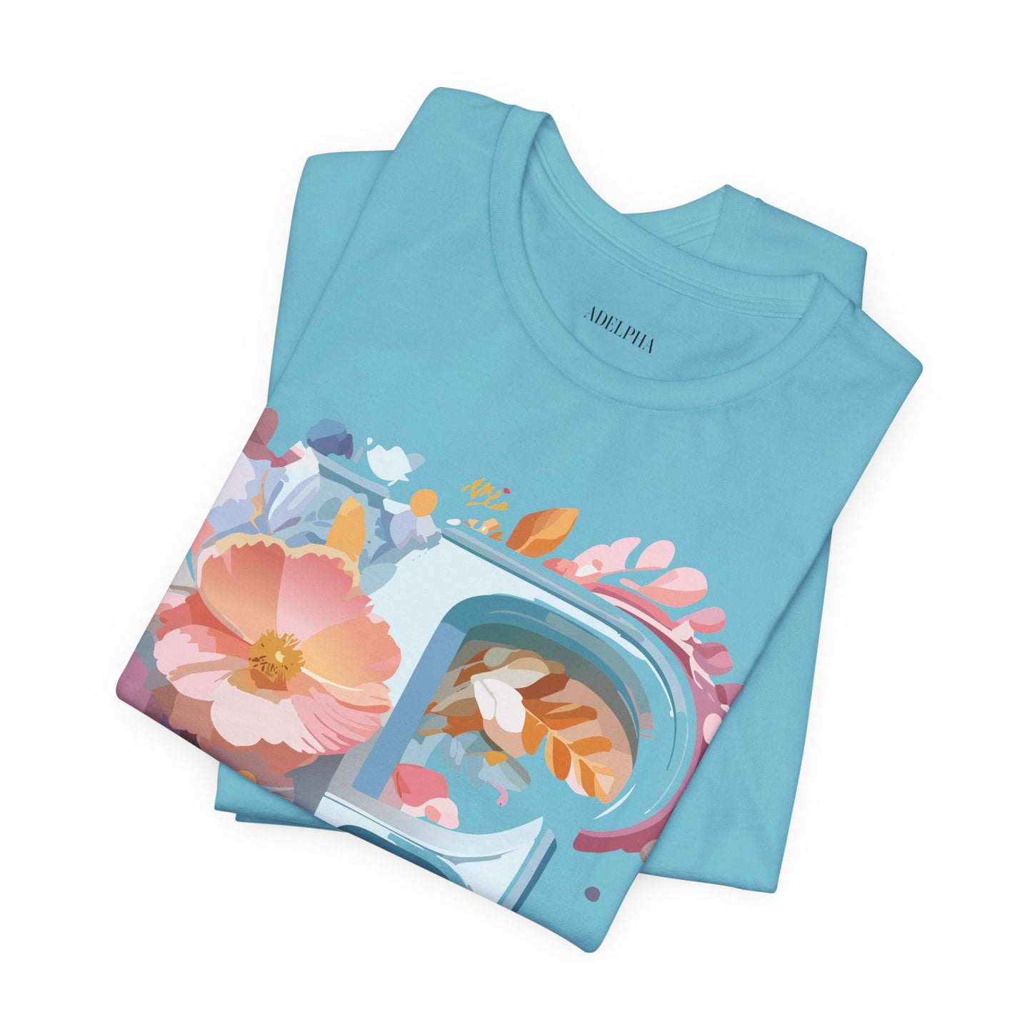 Natural Cotton Tee Shirt - Letters Collection - F Printify