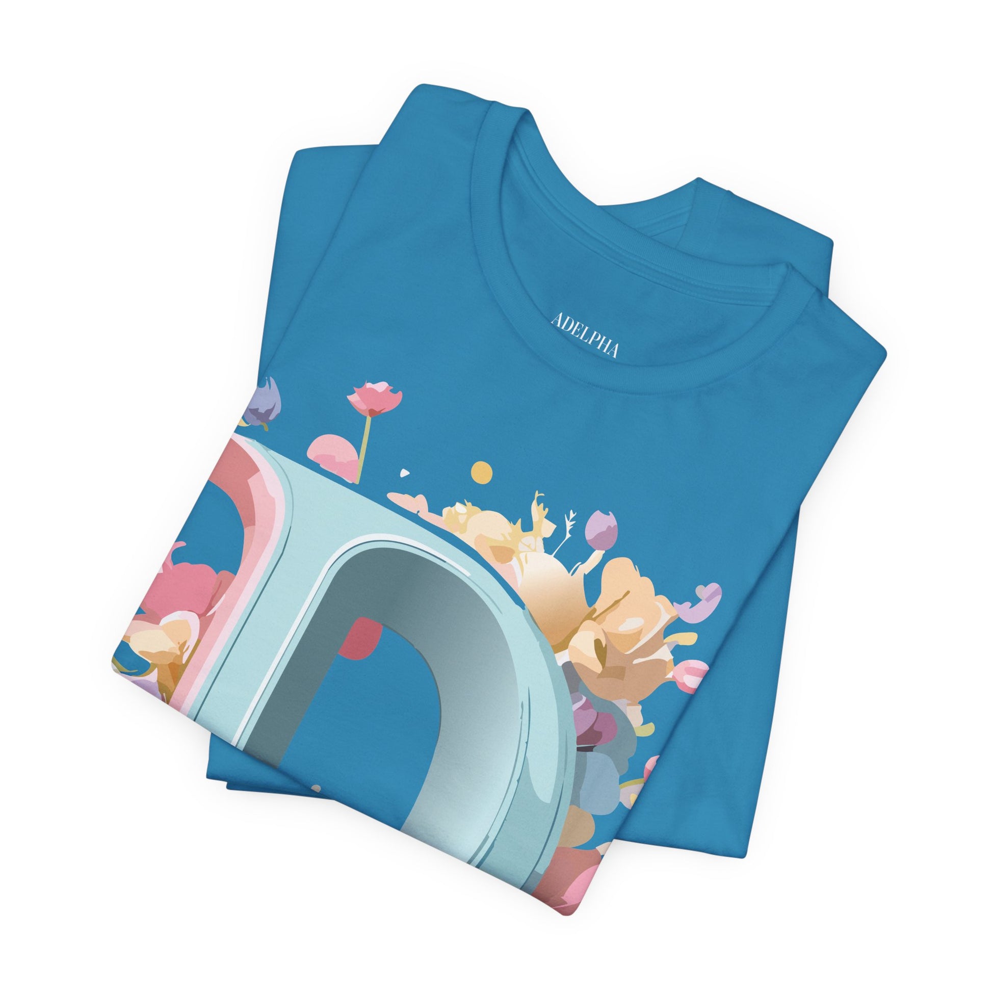 Natural Cotton Tee Shirt - Letters Collection - D Printify