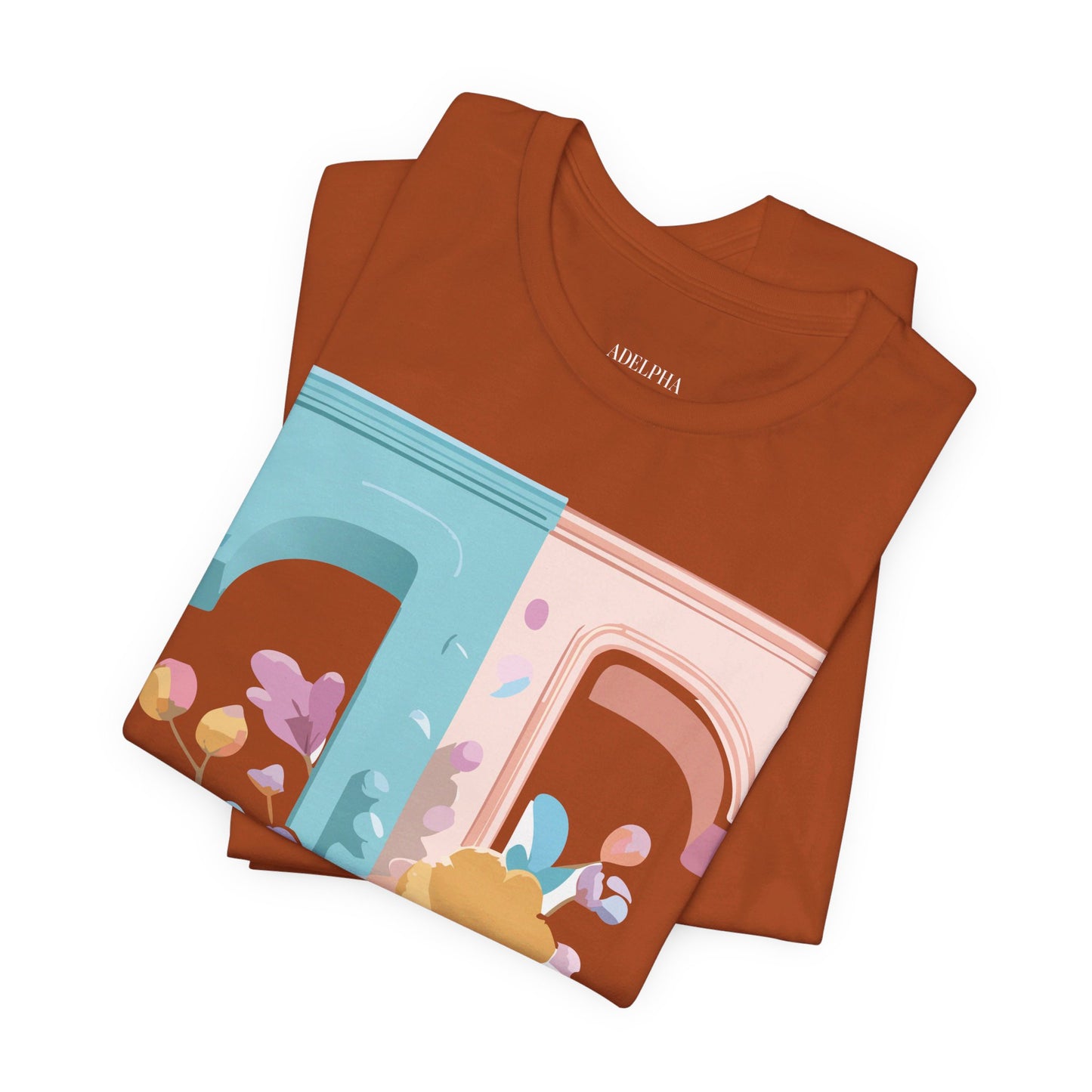 Natural Cotton Tee Shirt - Letters Collection - T Printify