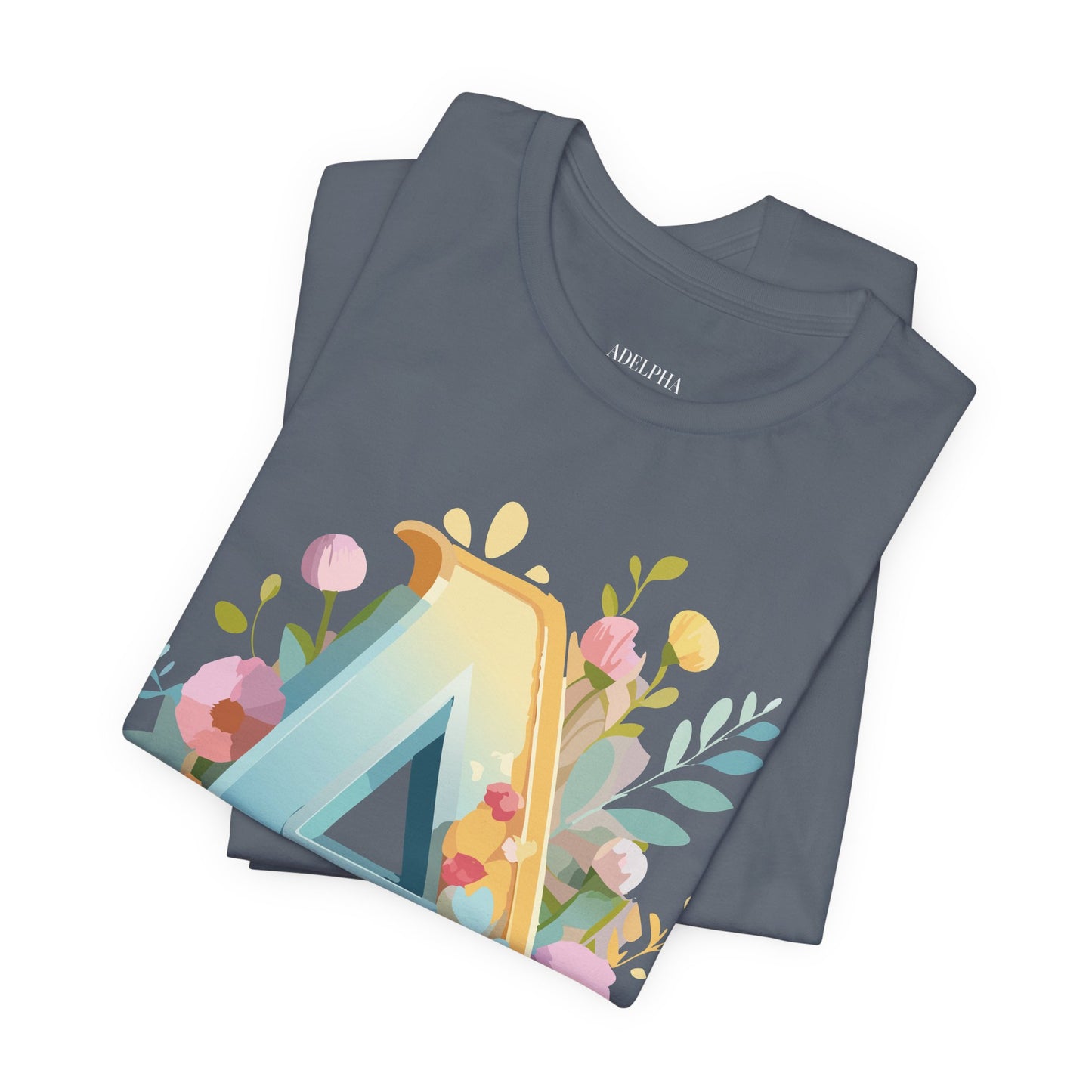 Natural Cotton Tee Shirt - Letters Collection - A Printify