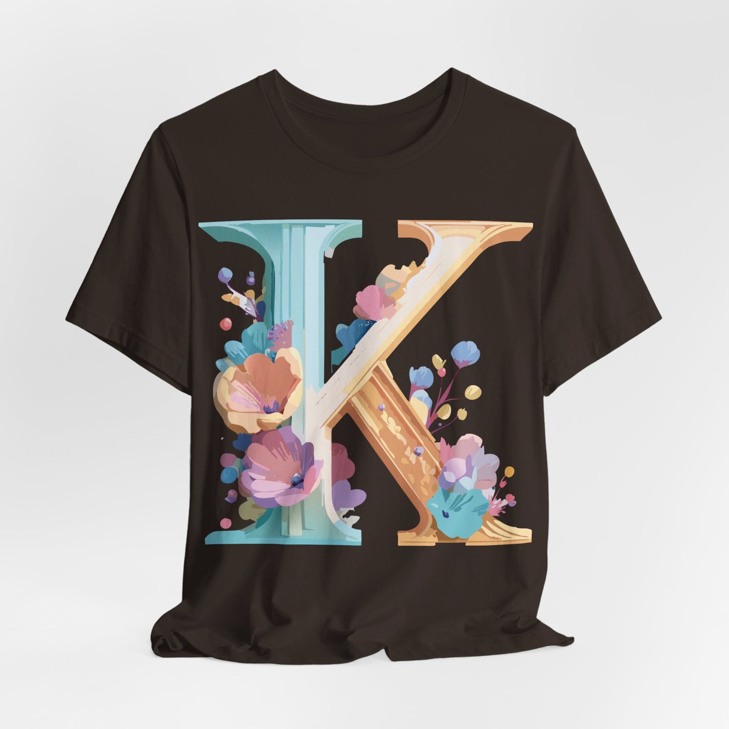 Natural Cotton Tee Shirt - Letters Collection - K Printify