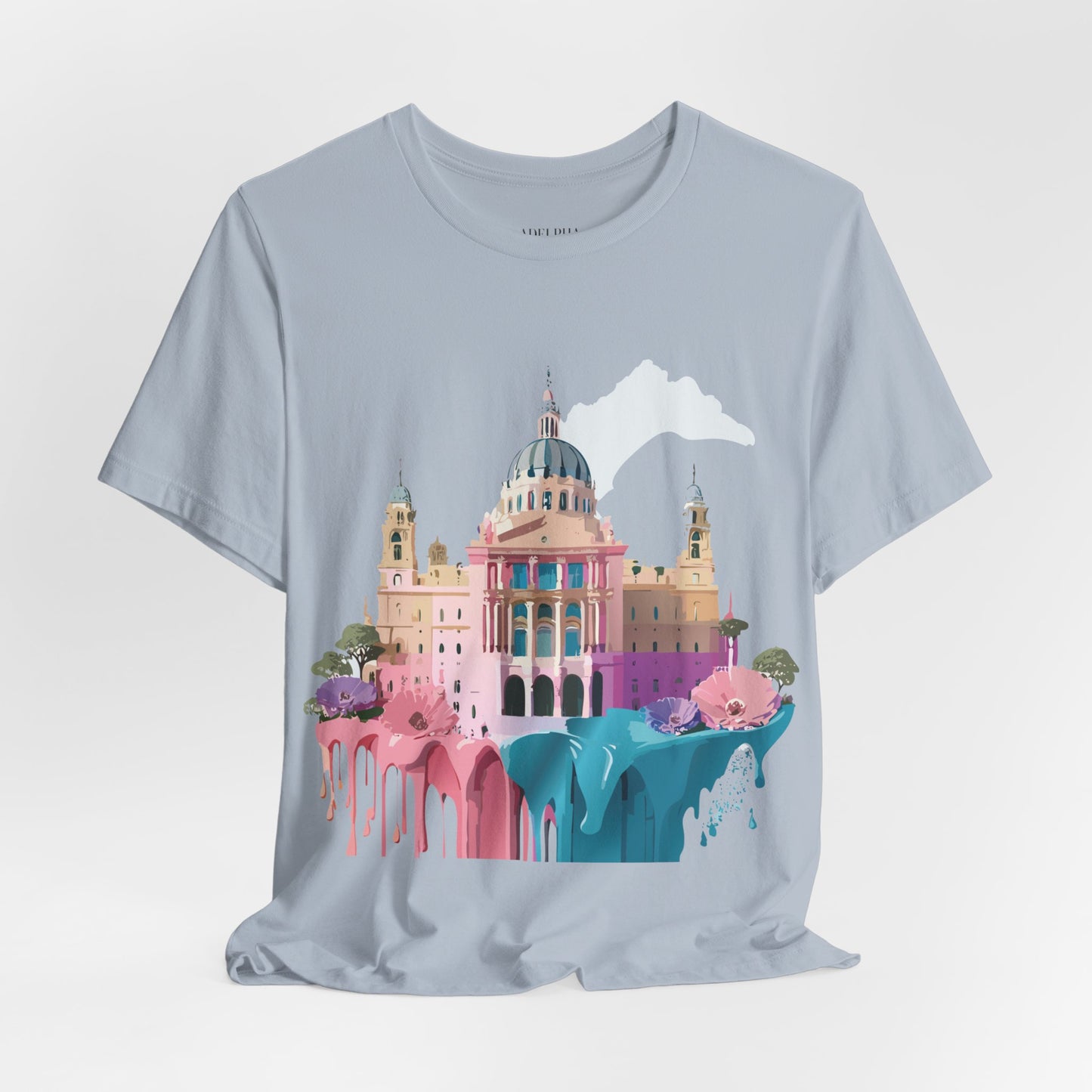 Natural Cotton Tee Shirt - Beautiful Places Collection - Madrid Printify
