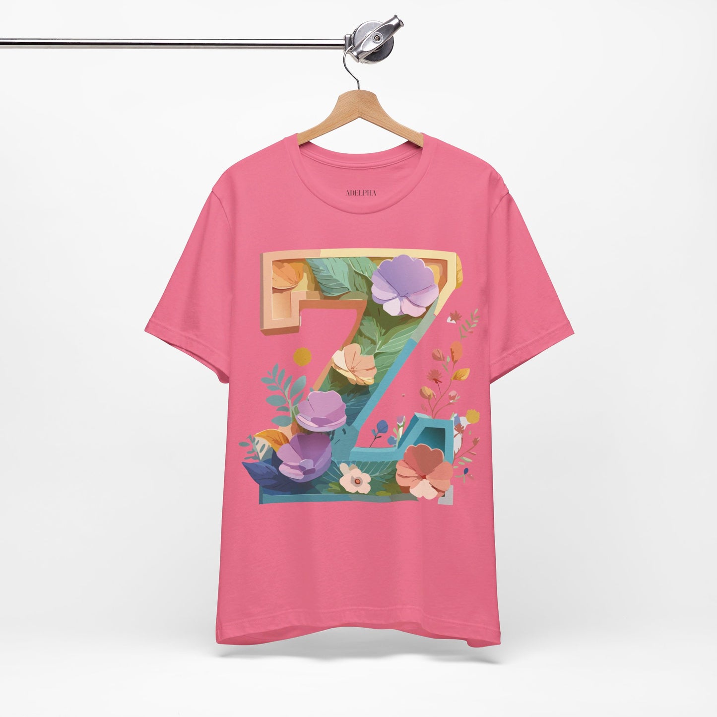 Natural Cotton Tee Shirt - Letters Collection - Z Printify