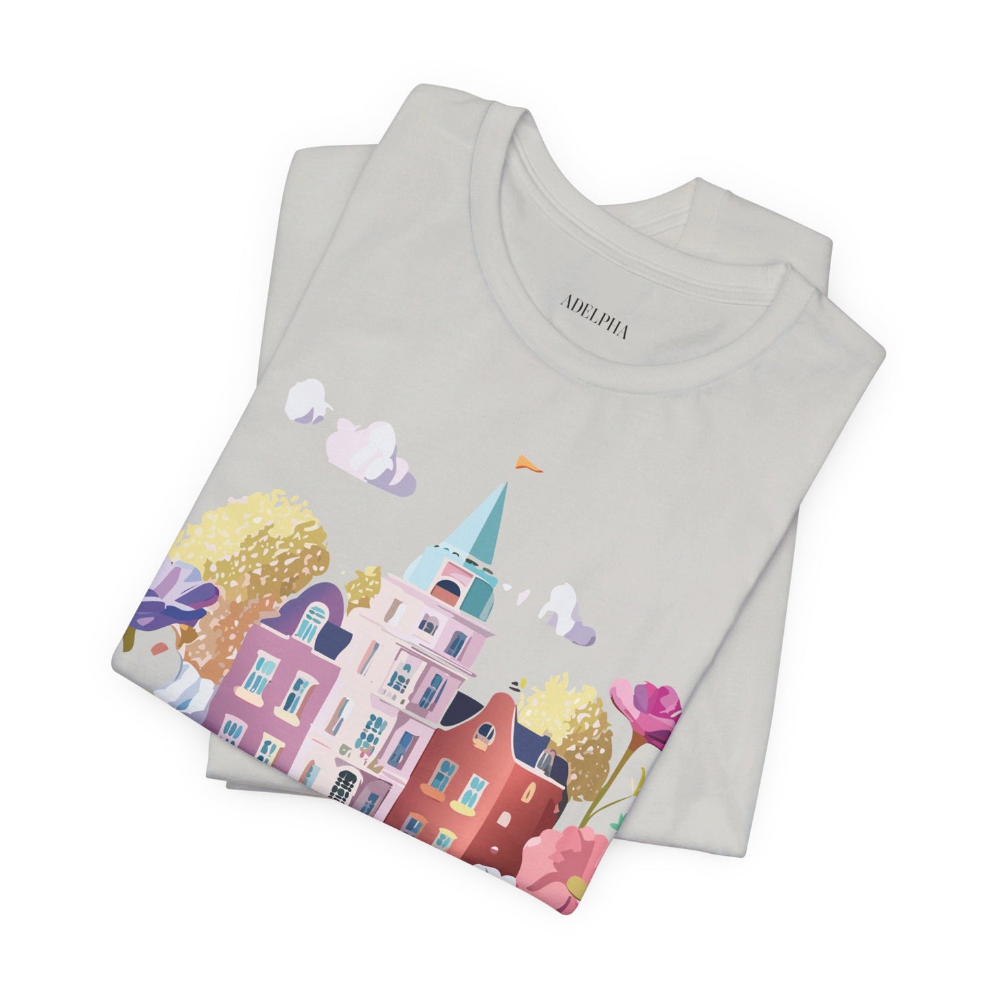 Natural Cotton Tee Shirt - Beautiful Places Collection - Amsterdam Printify