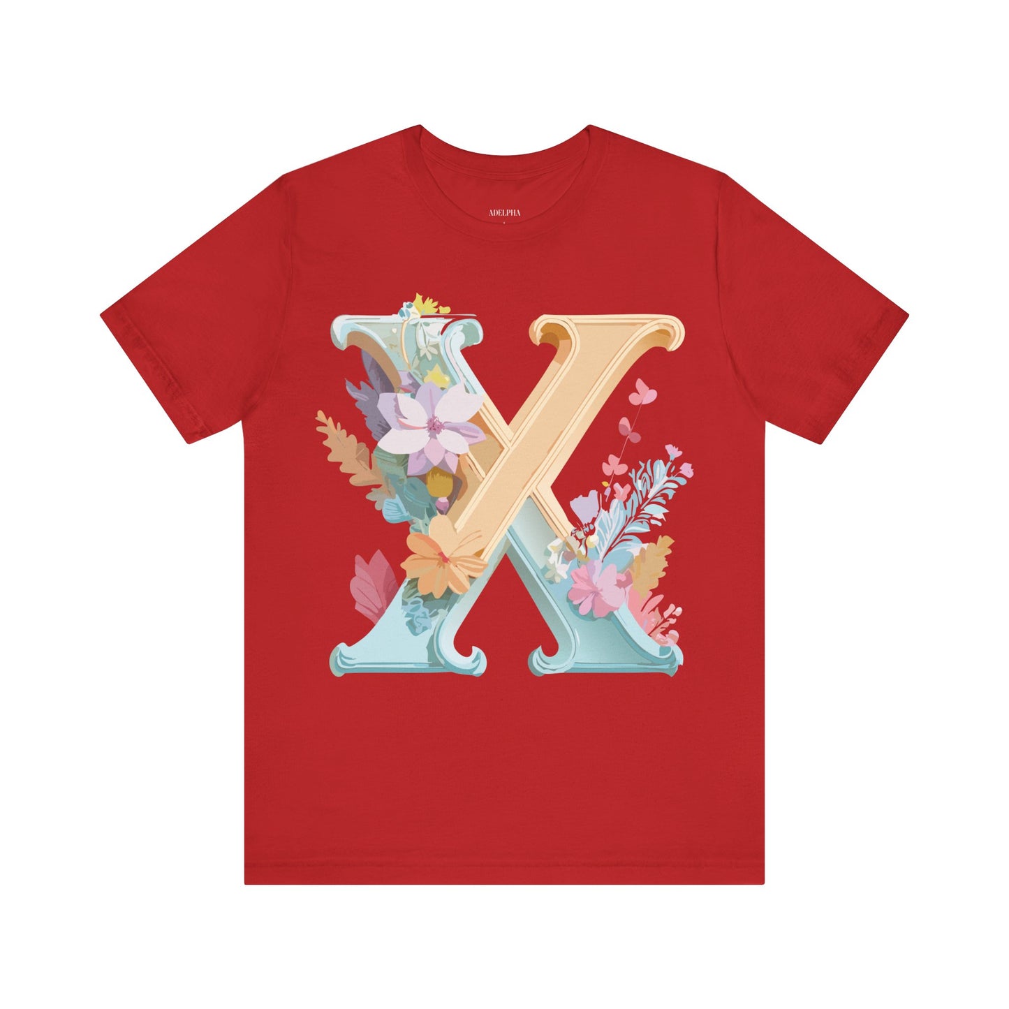 Natural Cotton Tee Shirt - Letters Collection - X Printify